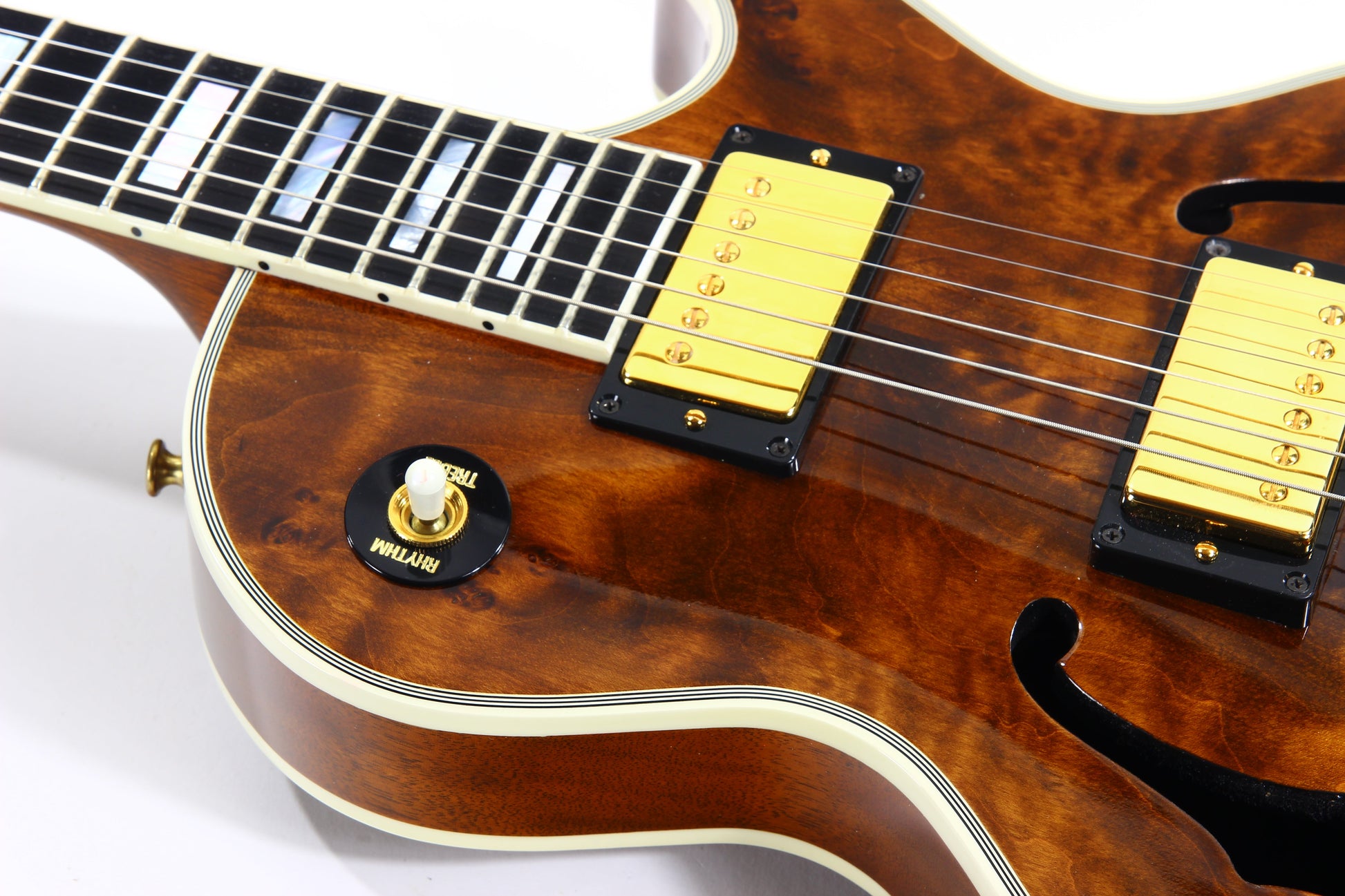 1995 Gibson Custom Shop Les Paul Bantam Elite Plus Florentine ROOTBEER QUILT -- ES 335 Semi Hollow
