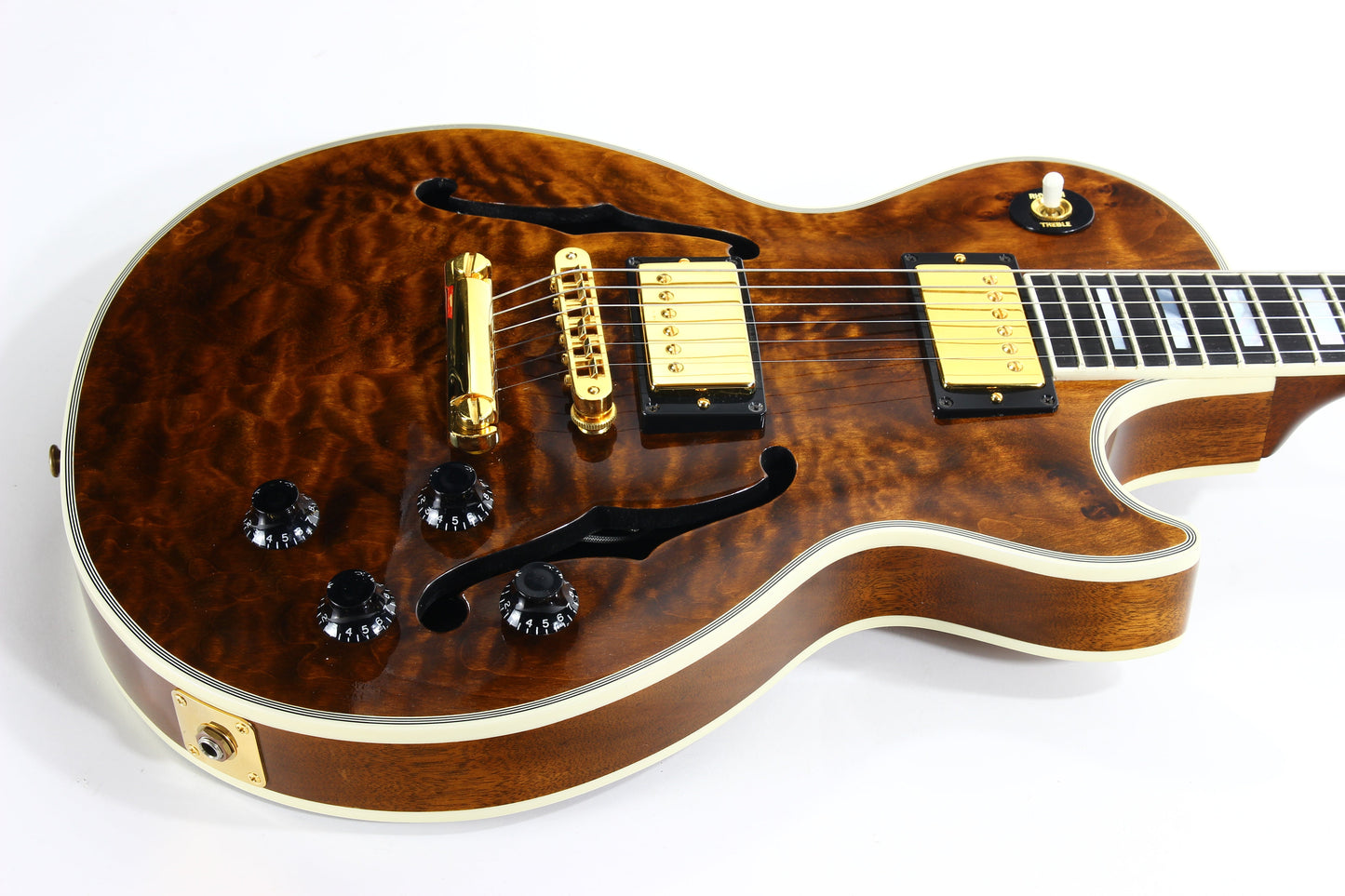 1995 Gibson Custom Shop Les Paul Bantam Elite Plus Florentine ROOTBEER QUILT -- ES 335 Semi Hollow