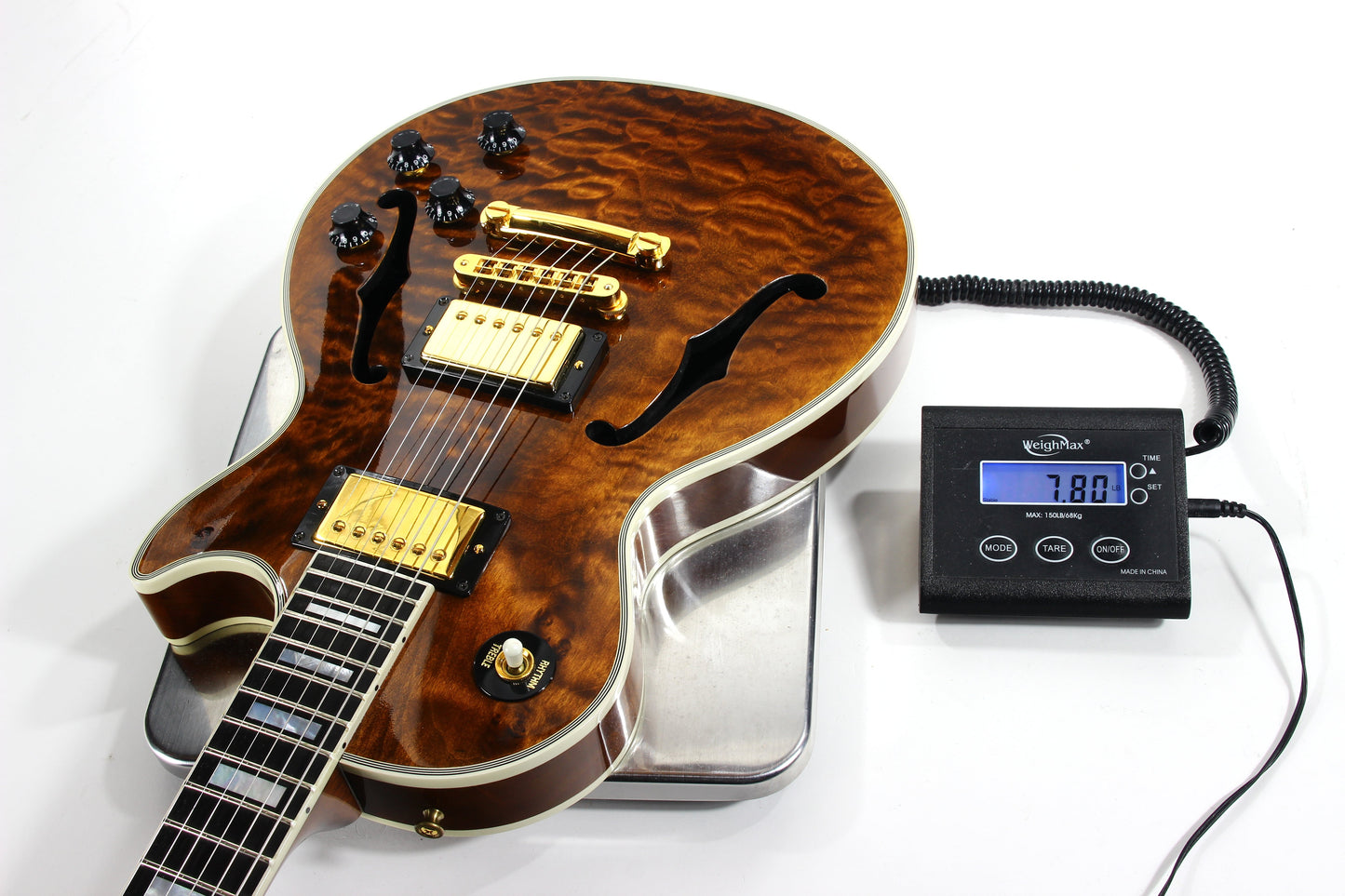 1995 Gibson Custom Shop Les Paul Bantam Elite Plus Florentine ROOTBEER QUILT -- ES 335 Semi Hollow
