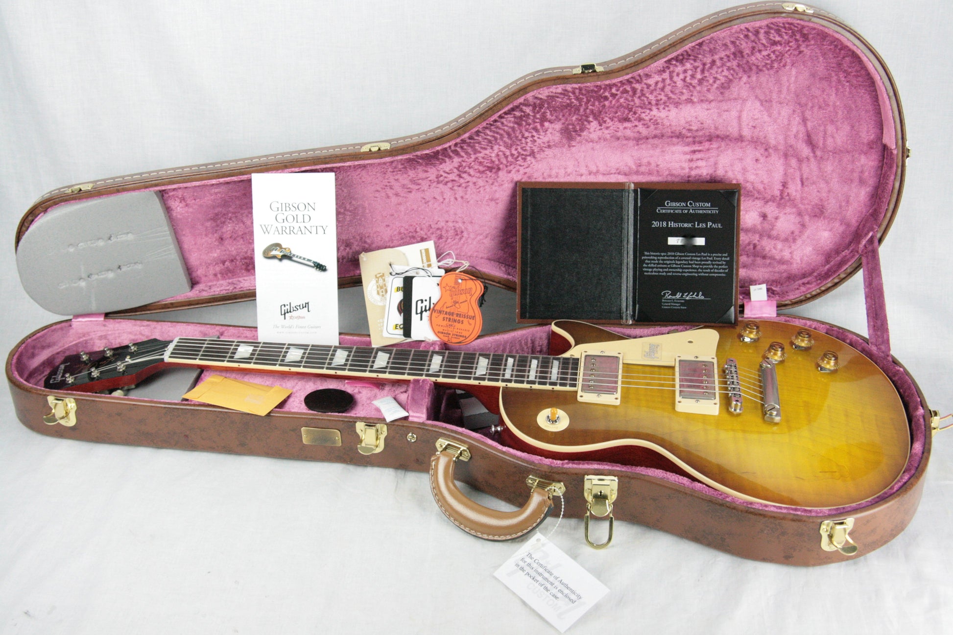 2018 Gibson 1958 Les Paul Historic Reissue! R8 58 LP Royal Teaburst Custom Shop TH Specs