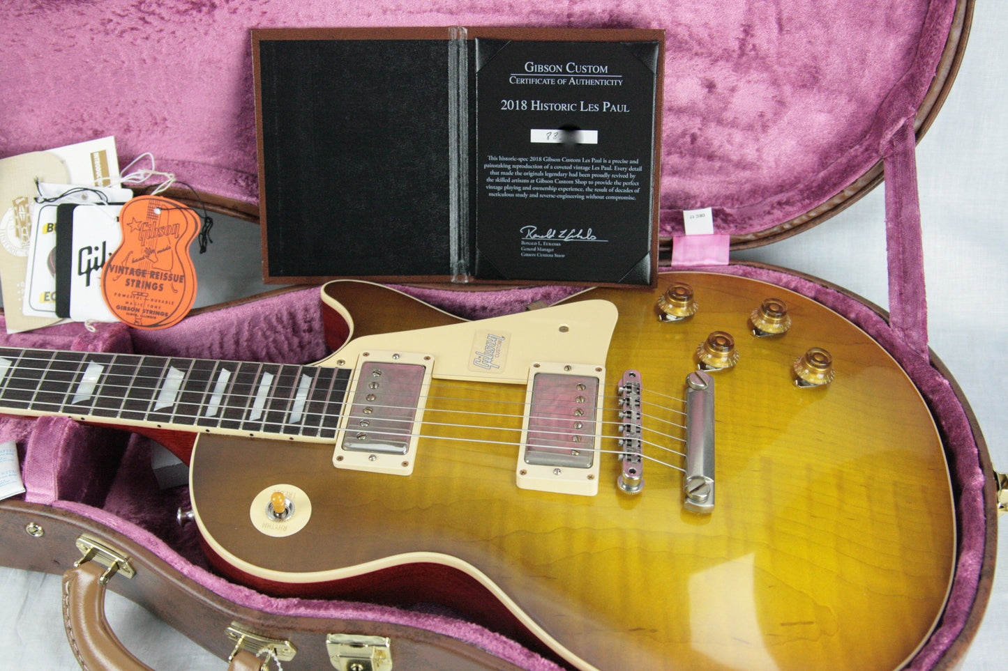 2018 Gibson 1958 Les Paul Historic Reissue! R8 58 LP Royal Teaburst Custom Shop TH Specs