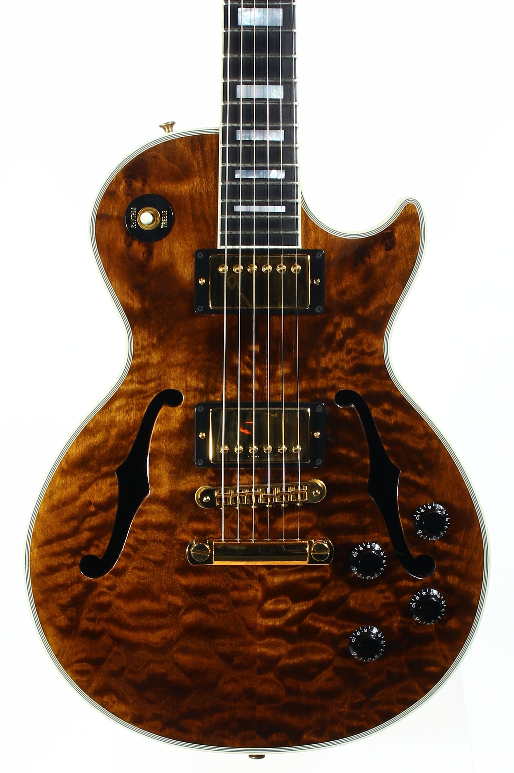 1995 Gibson Custom Shop Les Paul Bantam Elite Plus Florentine ROOTBEER QUILT -- ES 335 Semi Hollow
