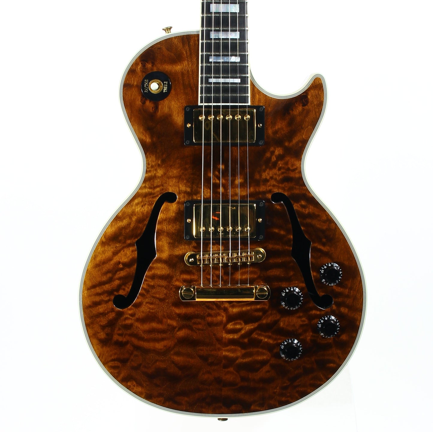 1995 Gibson Custom Shop Les Paul Bantam Elite Plus Florentine ROOTBEER QUILT -- ES 335 Semi Hollow