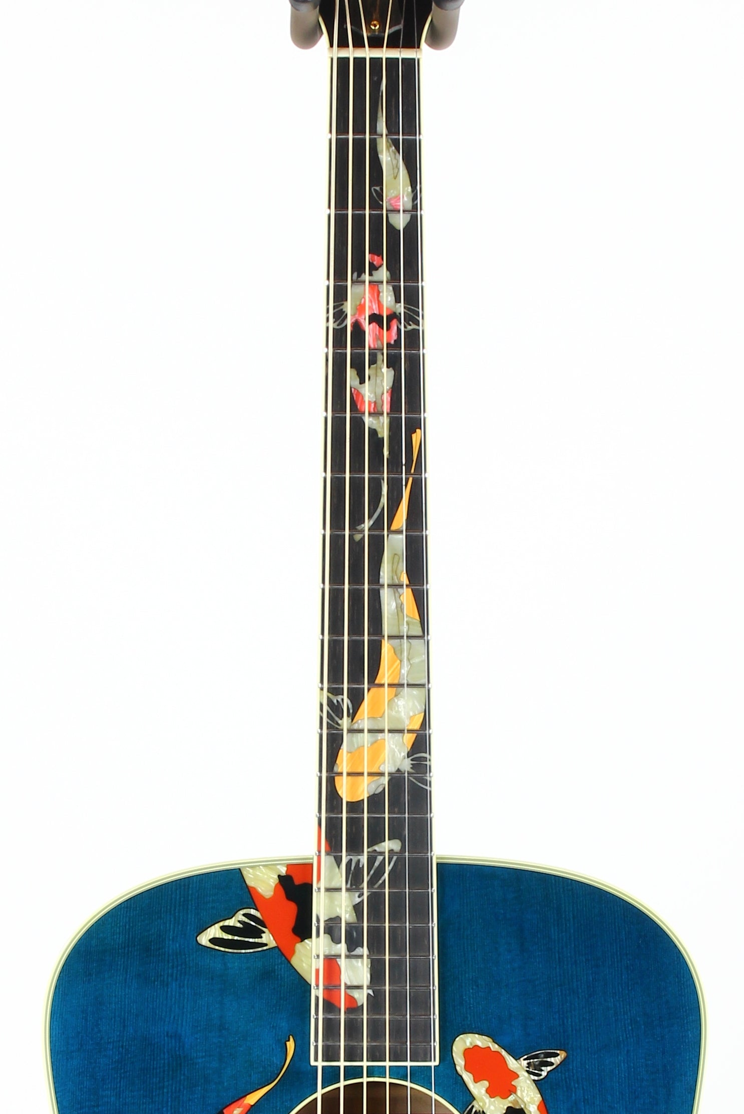 2000 TAYLOR SWIFT KOI Fish Living Jewels Aqua Blue GSLJ Dreadnought Acoustic Guitar Bearclaw Quilt - UNPLAYED!!!