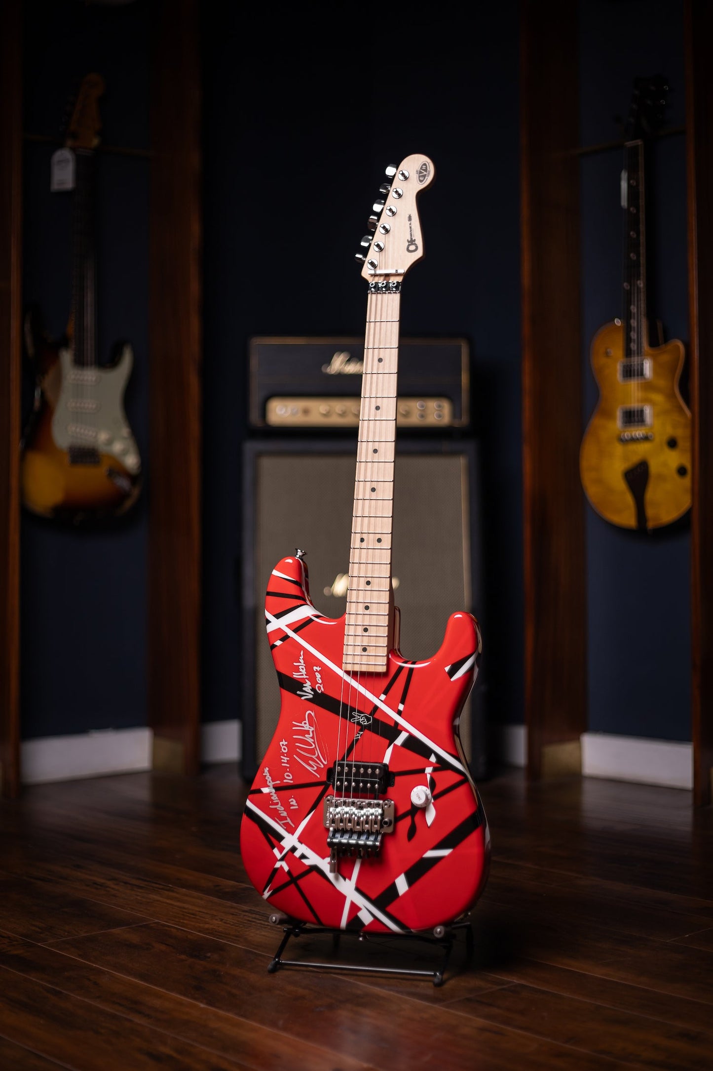 2007 Charvel EVH Striped Indianapolis - Red, Black, White