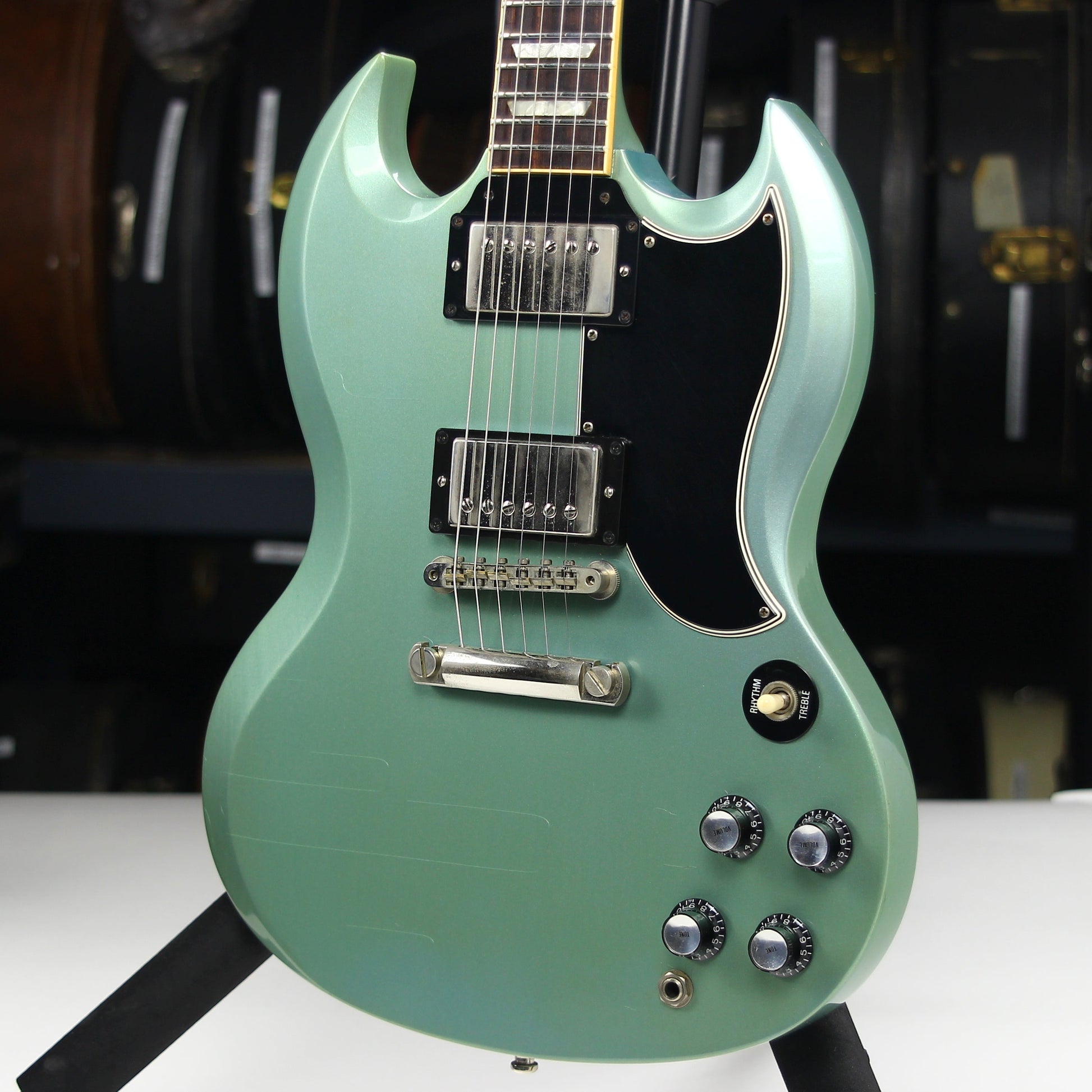 1997 Gibson Custom Shop '61 SG Standard Faded Pelham Blue Reissue 1961 | Les Paul Historic, VERY RARE!