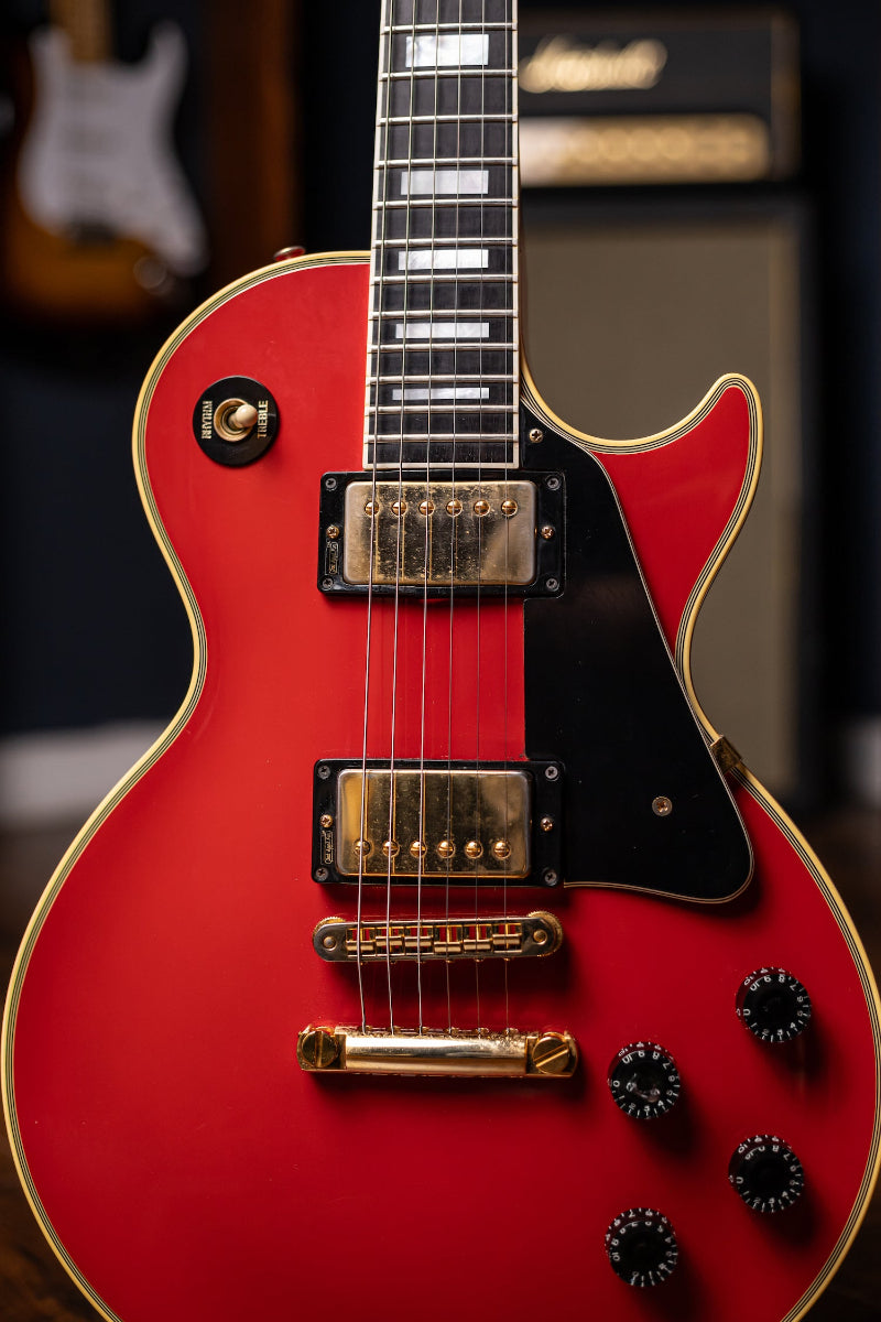 1985 Gibson Les Paul Custom Electric Guitar - Ferrari Red