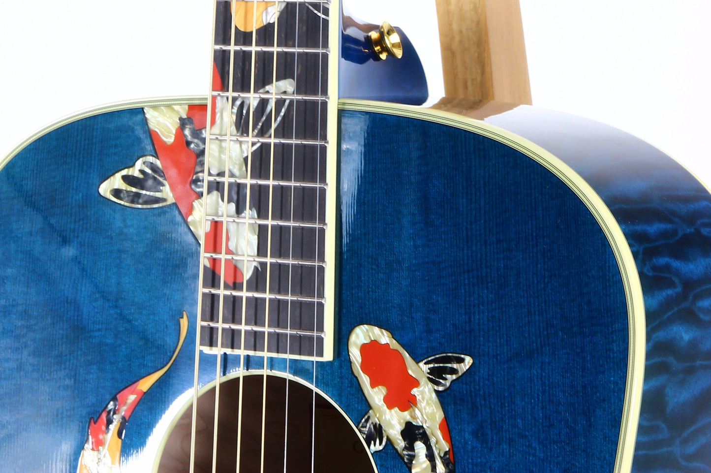 2000 TAYLOR SWIFT KOI Fish Living Jewels Aqua Blue GSLJ Dreadnought Acoustic Guitar Bearclaw Quilt - UNPLAYED!!!