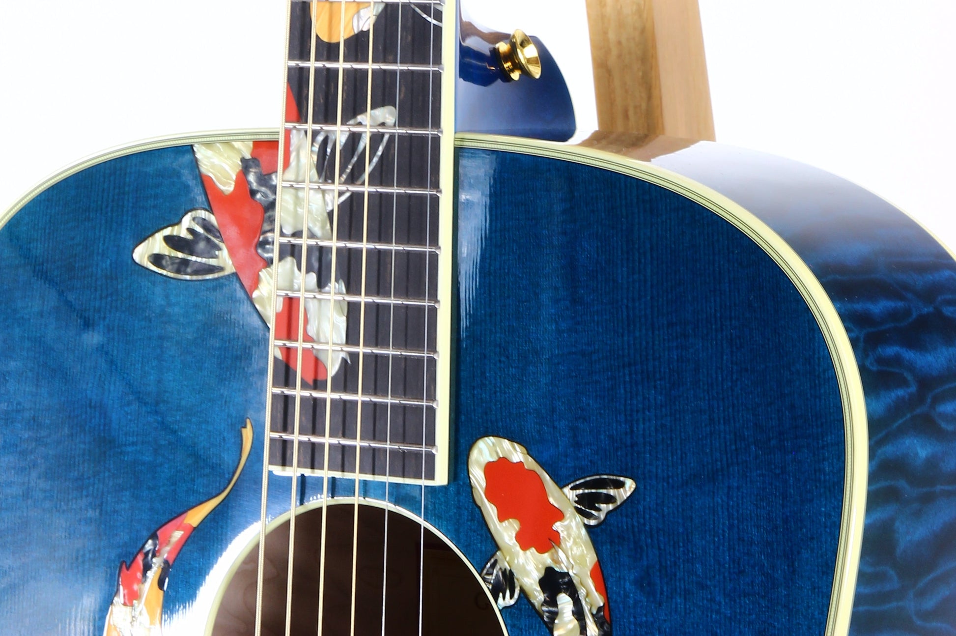 2000 TAYLOR SWIFT KOI Fish Living Jewels Aqua Blue GSLJ Dreadnought Acoustic Guitar Bearclaw Quilt - UNPLAYED!!!