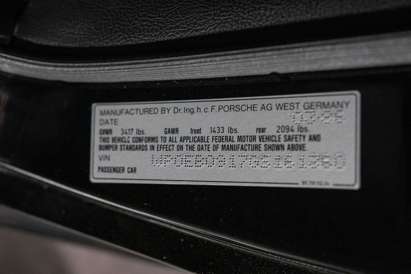 1986 Porsche 911 Carrera Targa Black | SOLD