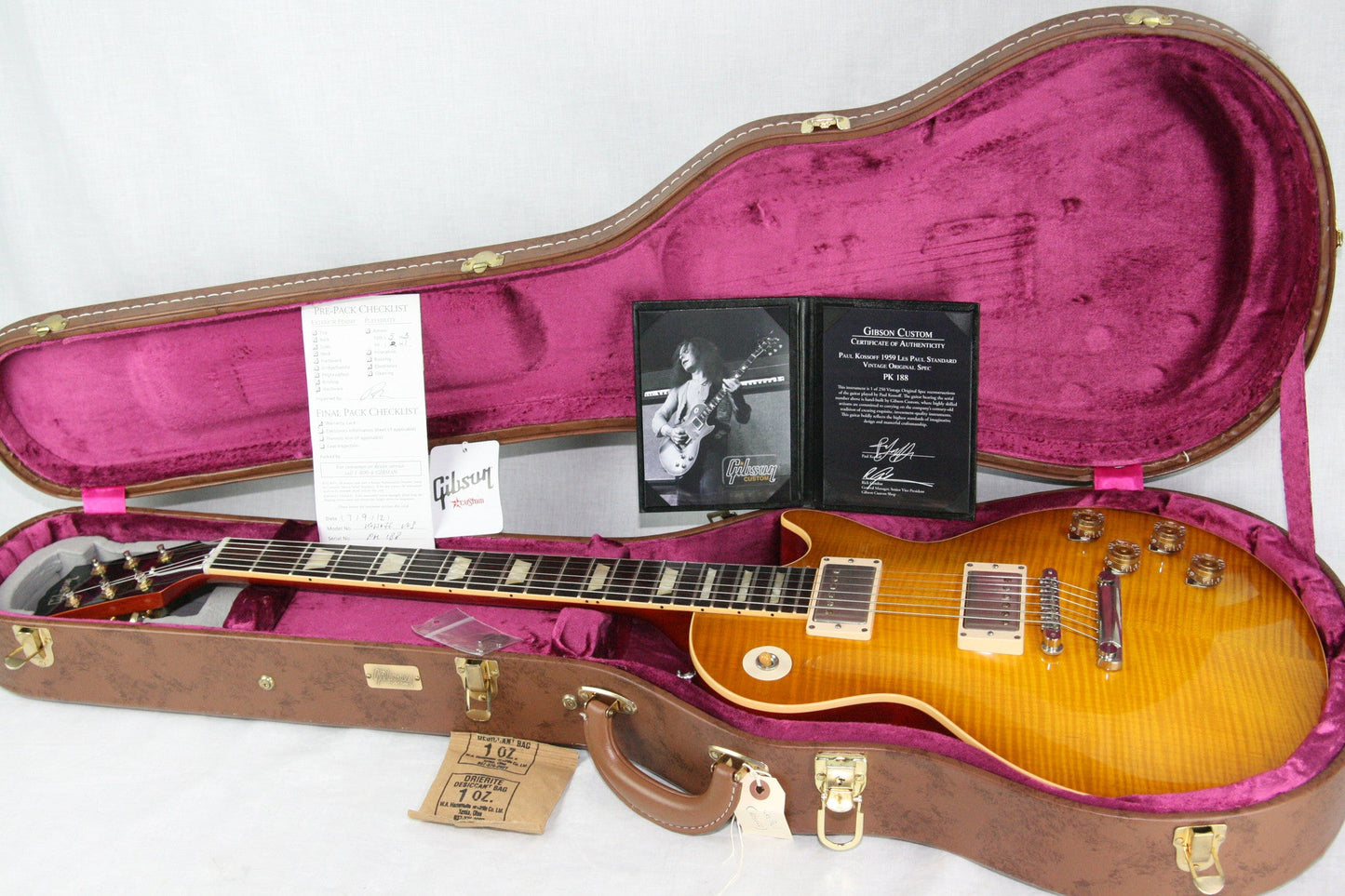 1959 Gibson Kossoff Les Paul Custom Shop VOS Signature Model 59 LP R9 Green Lemon Burst!