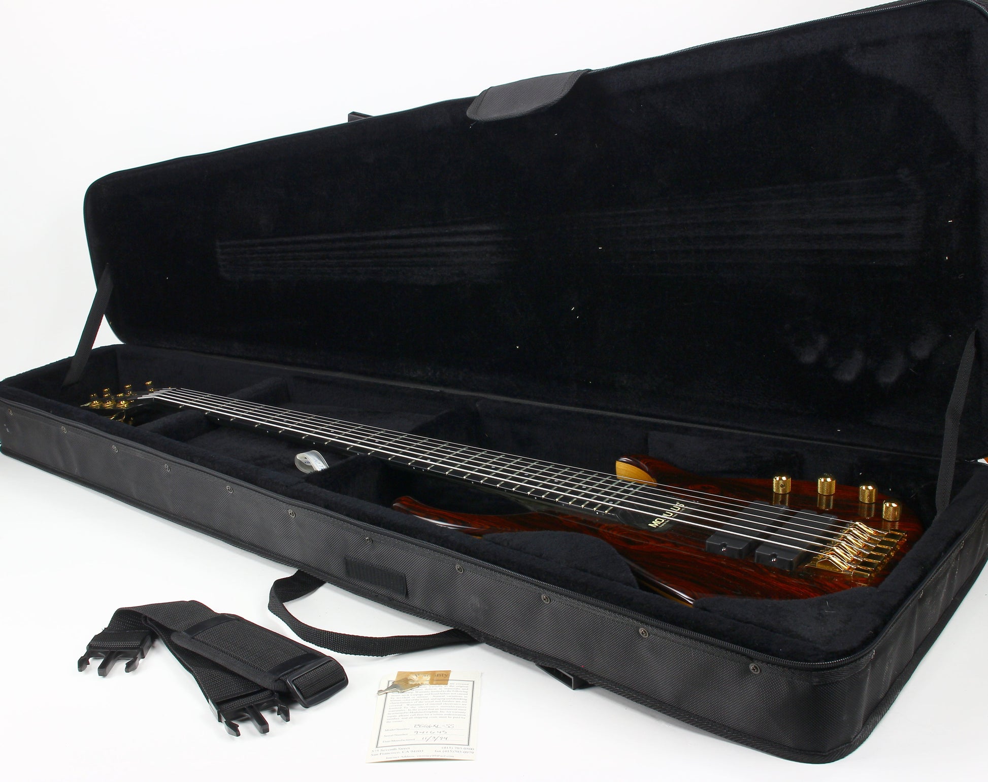 MINT! 1994 Modulus BSQ6XL-SS Quantum 6 String Sweet Spot Standard Bass Q6 | Cocobolo Top Carbon Fiber spi