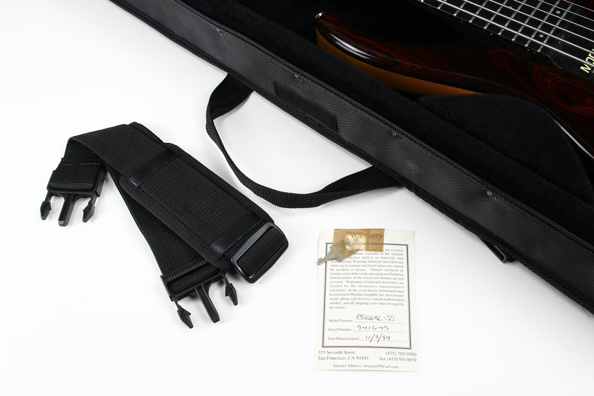 MINT! 1994 Modulus BSQ6XL-SS Quantum 6 String Sweet Spot Standard Bass Q6 | Cocobolo Top Carbon Fiber spi