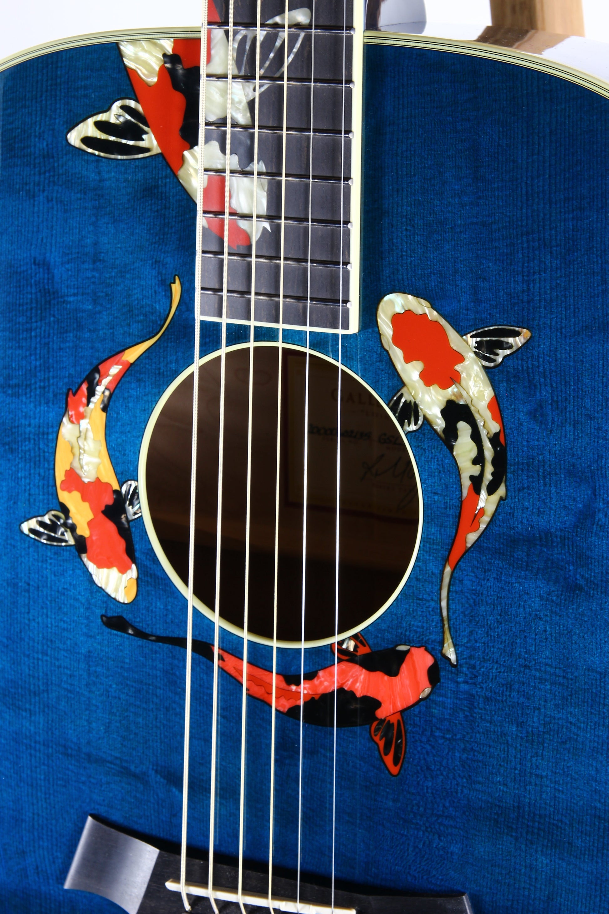 2000 TAYLOR SWIFT KOI Fish Living Jewels Aqua Blue GSLJ Dreadnought Acoustic Guitar Bearclaw Quilt - UNPLAYED!!!