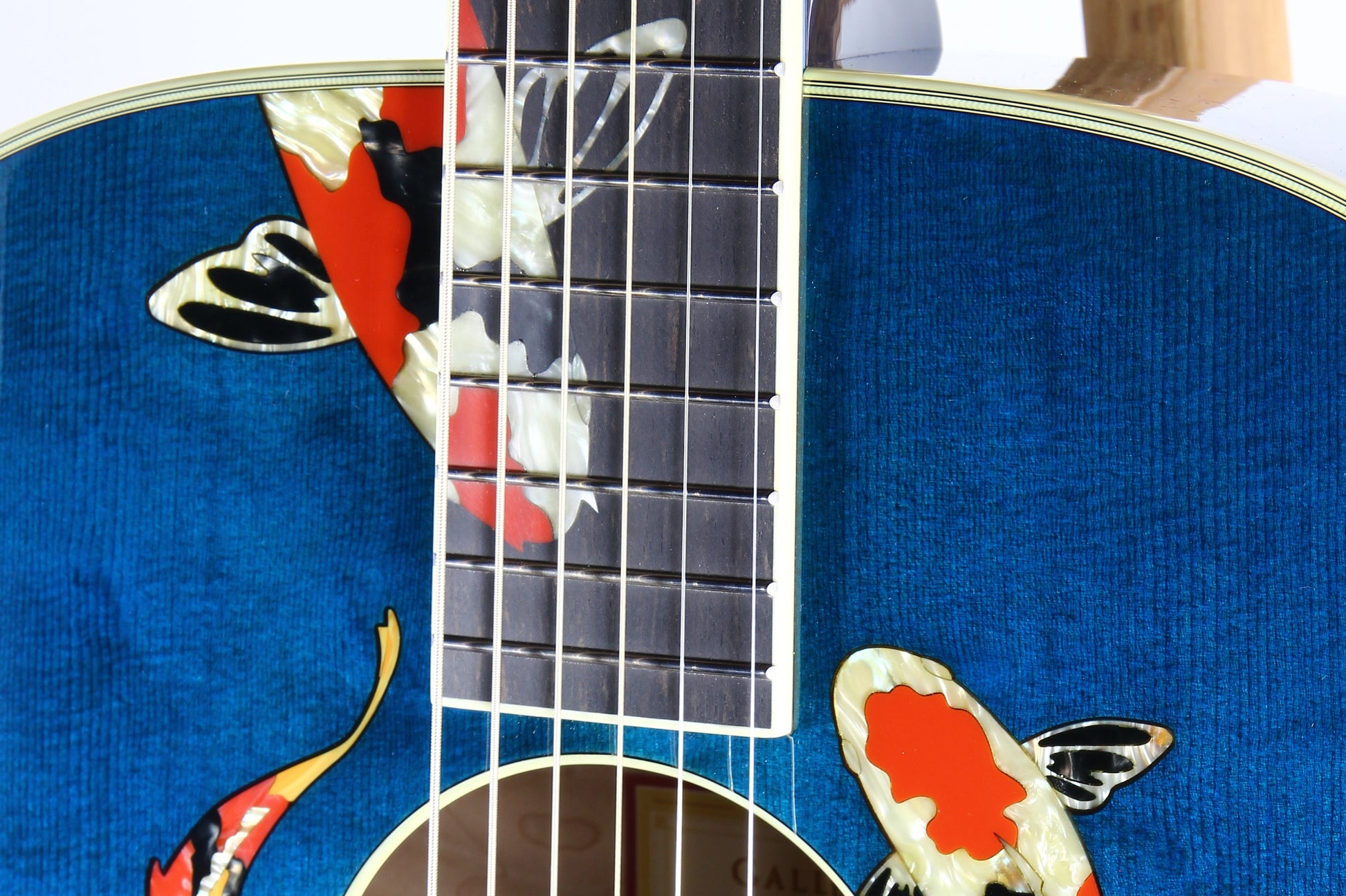 2000 TAYLOR SWIFT KOI Fish Living Jewels Aqua Blue GSLJ Dreadnought Acoustic Guitar Bearclaw Quilt - UNPLAYED!!!