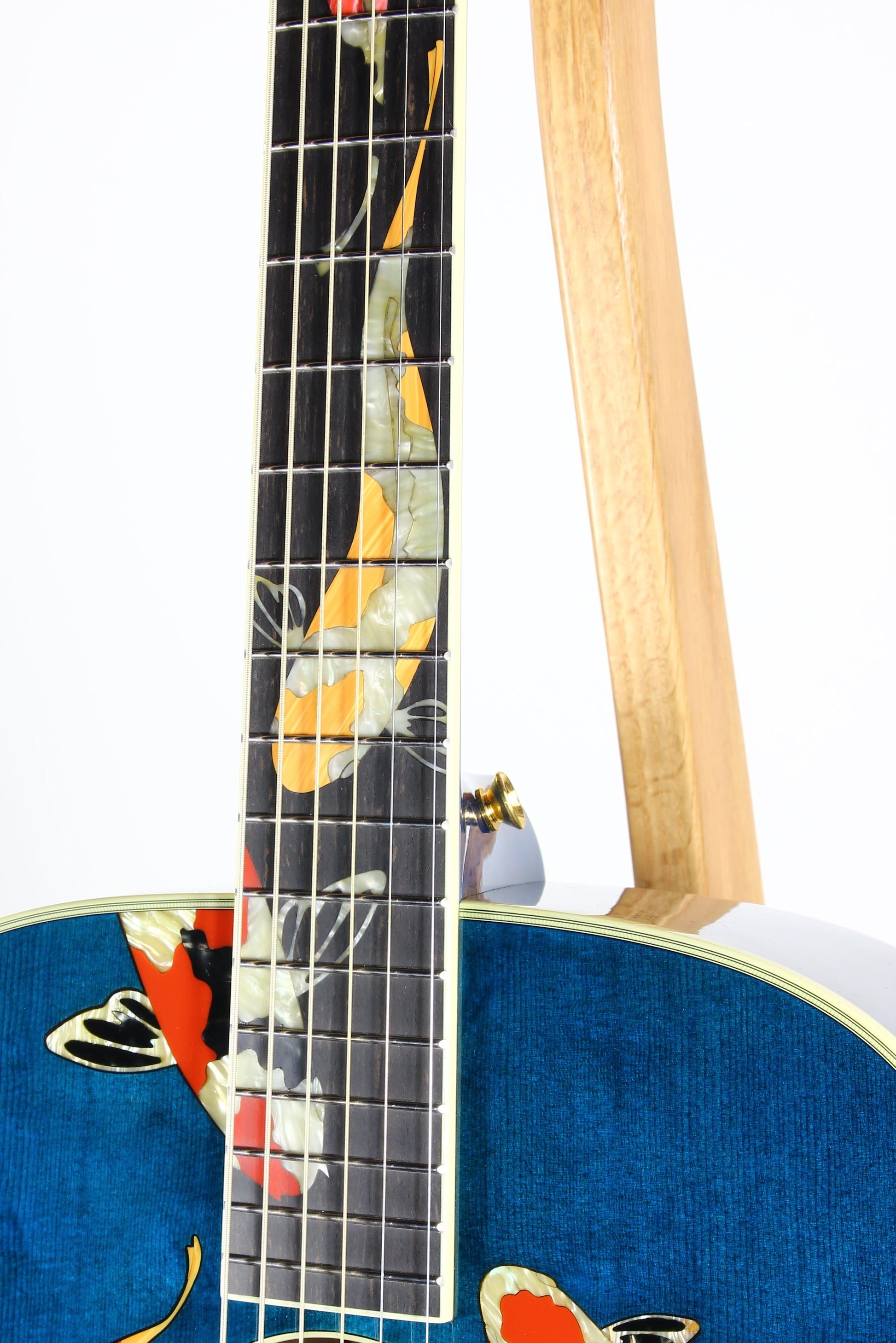 2000 TAYLOR SWIFT KOI Fish Living Jewels Aqua Blue GSLJ Dreadnought Acoustic Guitar Bearclaw Quilt - UNPLAYED!!!