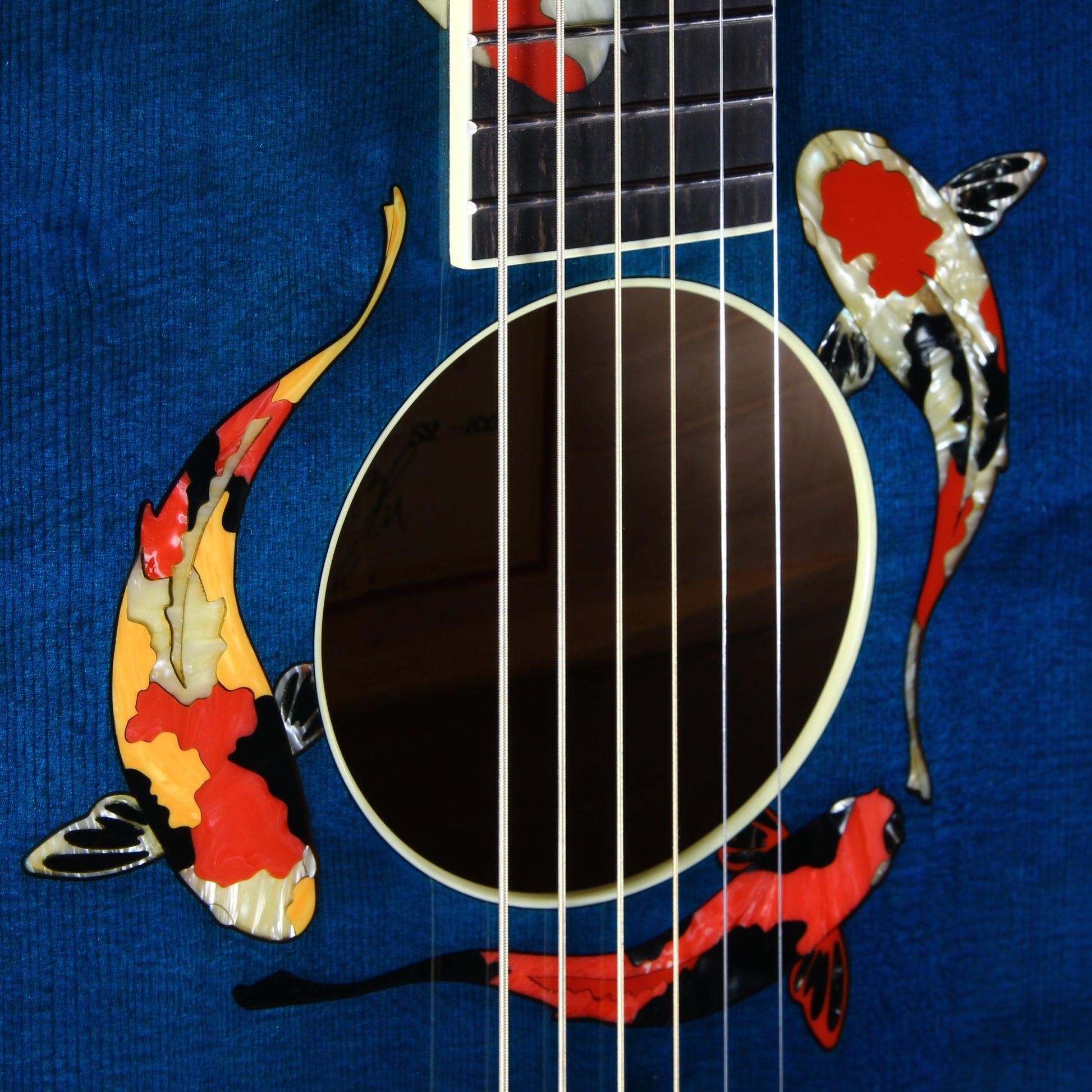2000 TAYLOR SWIFT KOI Fish Living Jewels Aqua Blue GSLJ Dreadnought Acoustic Guitar Bearclaw Quilt - UNPLAYED!!!