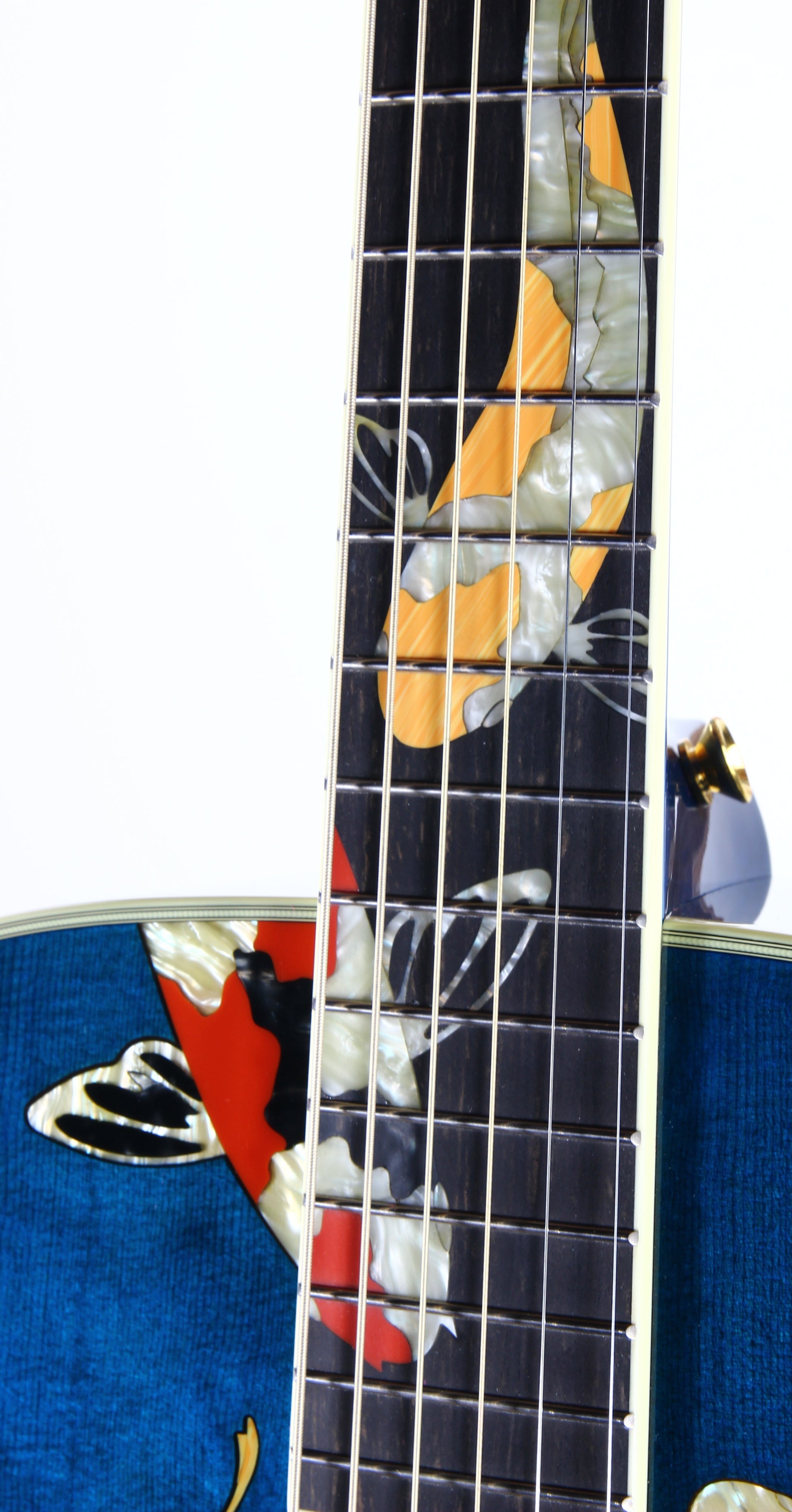 2000 TAYLOR SWIFT KOI Fish Living Jewels Aqua Blue GSLJ Dreadnought Acoustic Guitar Bearclaw Quilt - UNPLAYED!!!