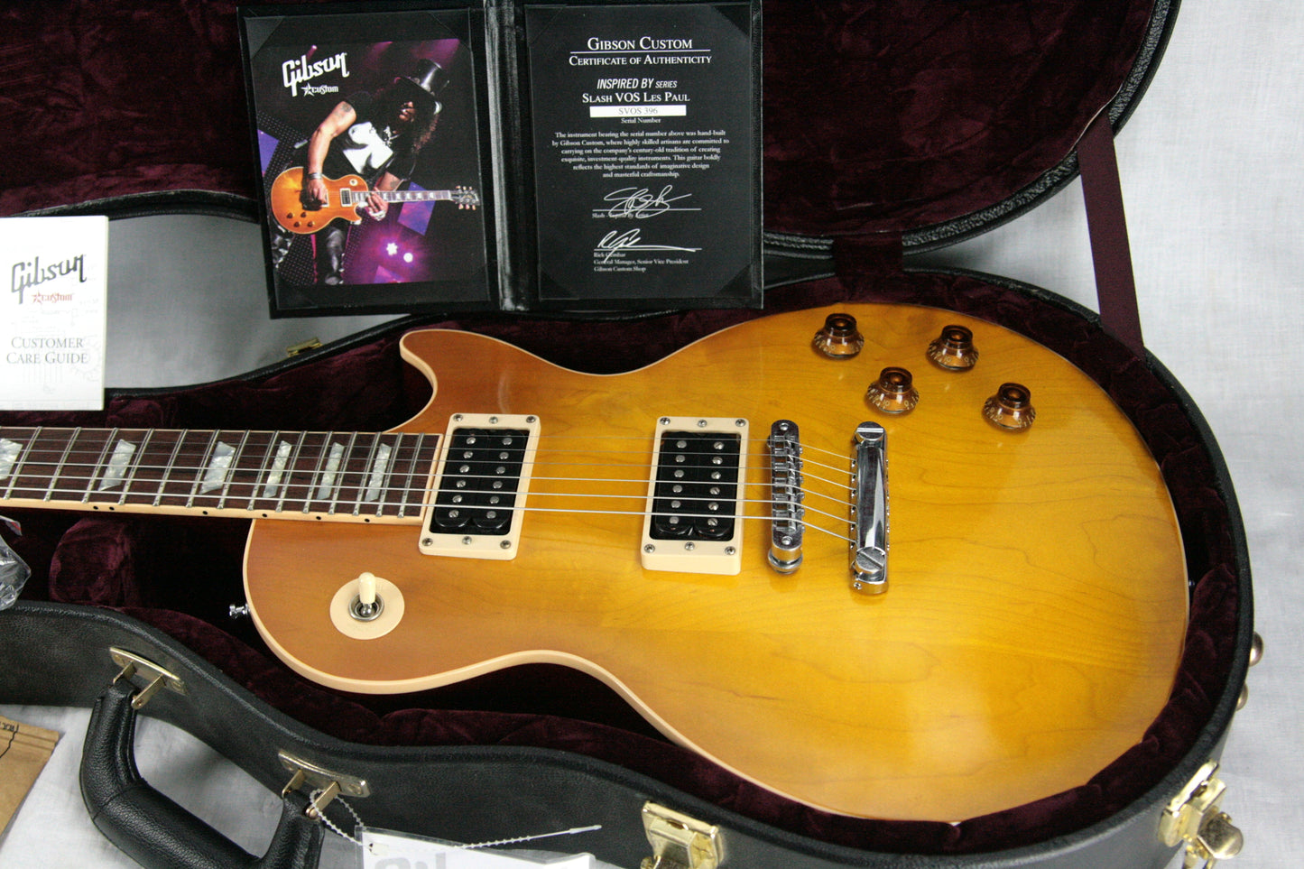 2008 Gibson SLASH VOS Custom Shop Inspired By Les Paul Standard Sunburst