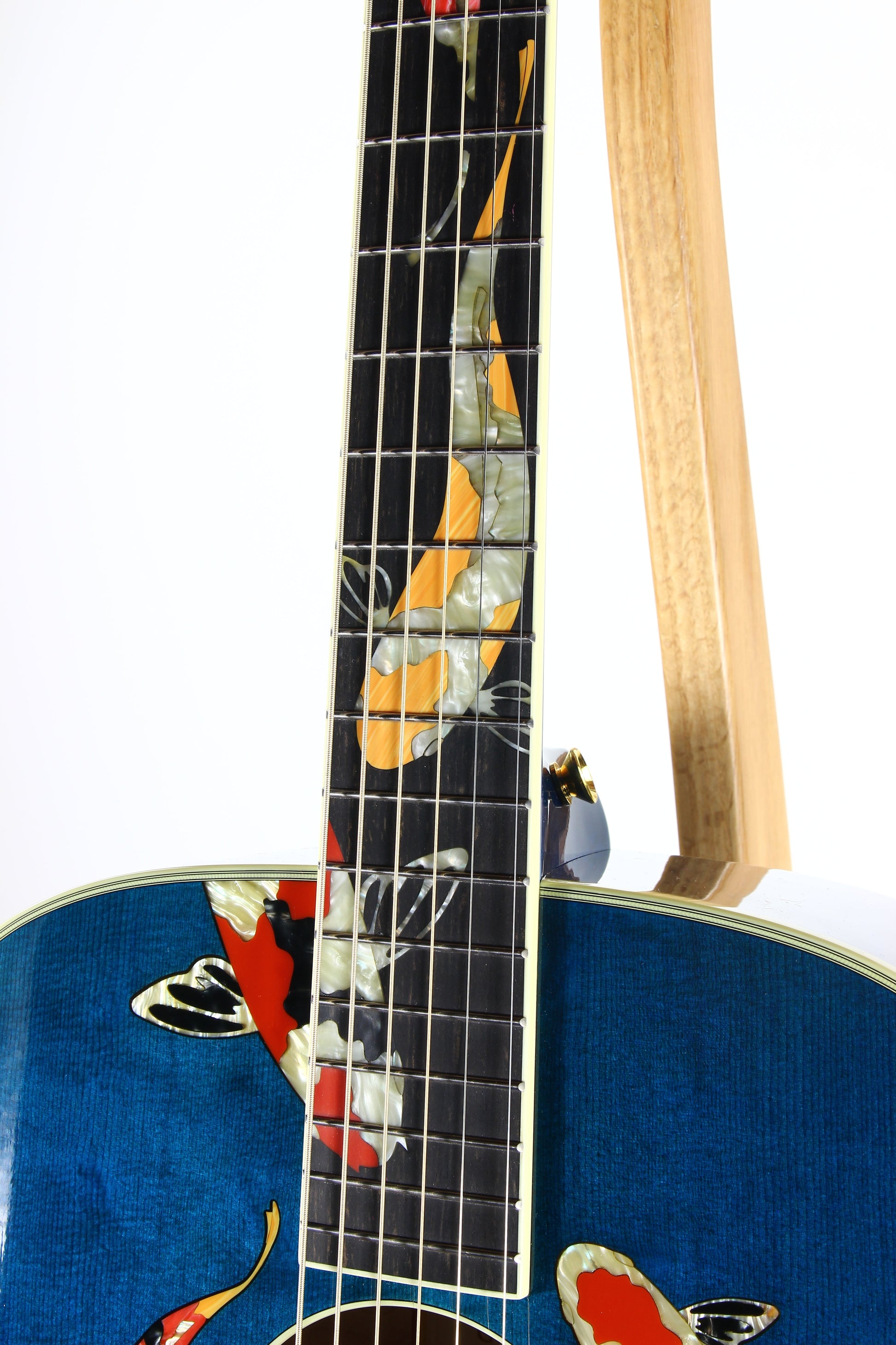 2000 TAYLOR SWIFT KOI Fish Living Jewels Aqua Blue GSLJ Dreadnought Acoustic Guitar Bearclaw Quilt - UNPLAYED!!!