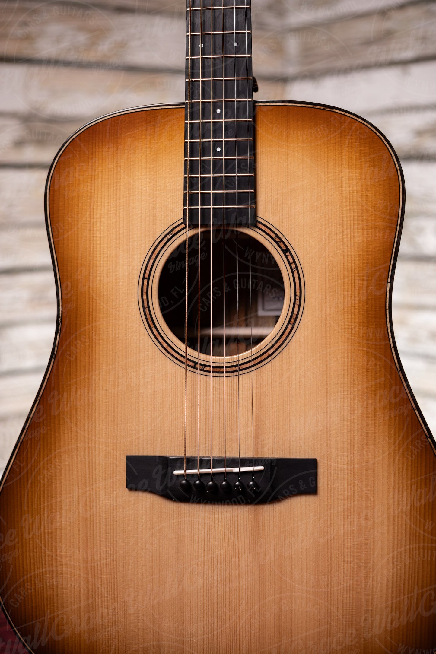 Bedell Revolution Dreadnought Acoustic Guitar - Tanned Leather Burst