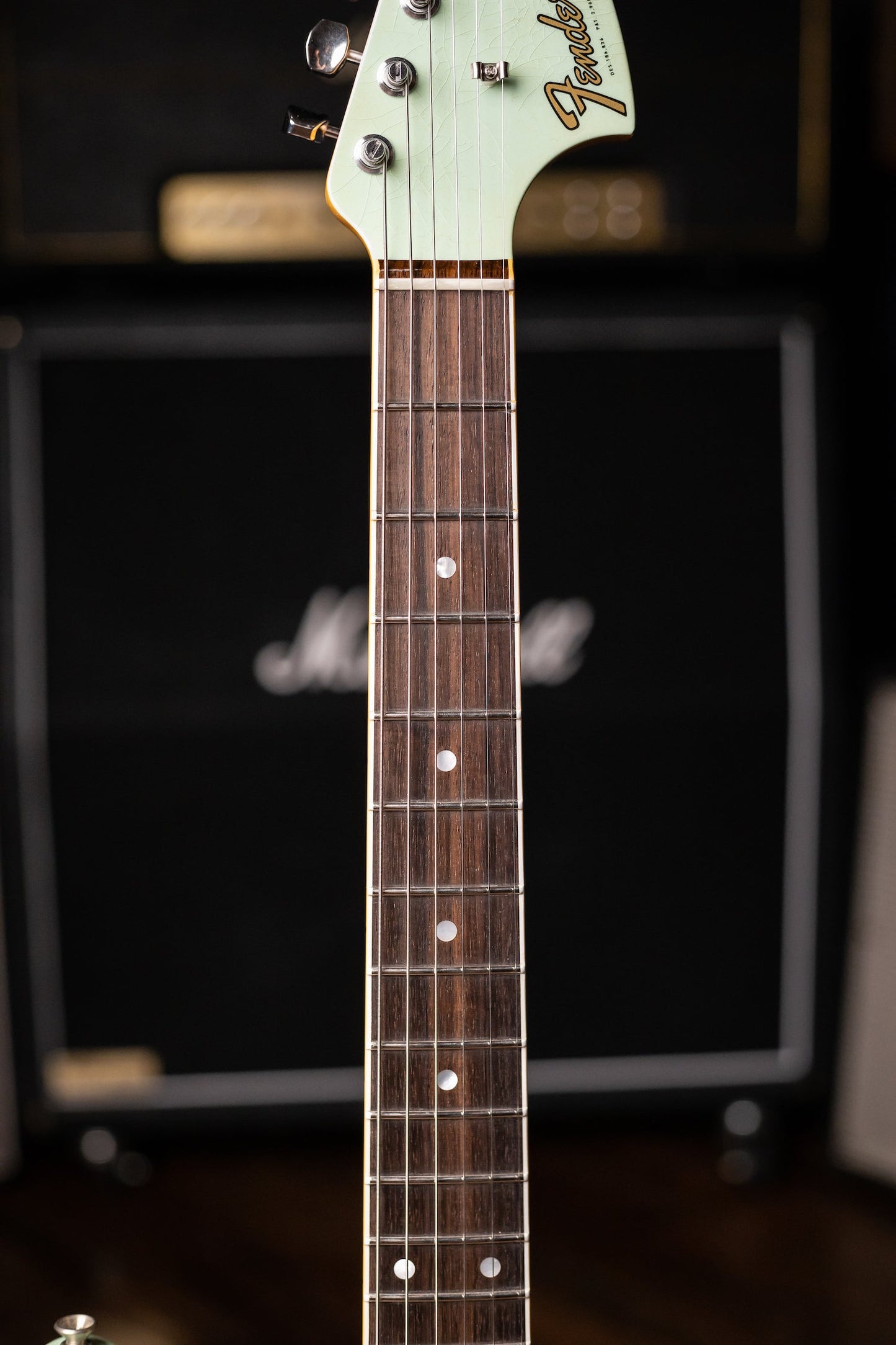 Used 2022 Fender Custom Shop '66 Jaguar Deluxe Closet Classic Electric Guitar - Aged Surf Green
