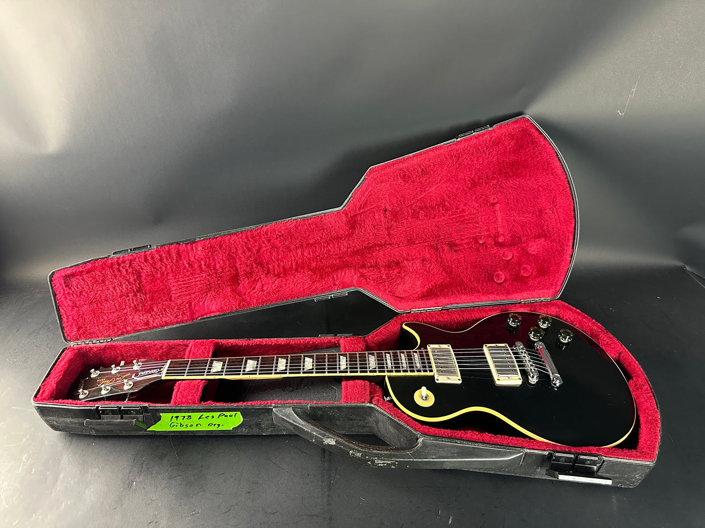 Vintage 1978 Gibson Les Paul Standard Ebony w/case TSU23862