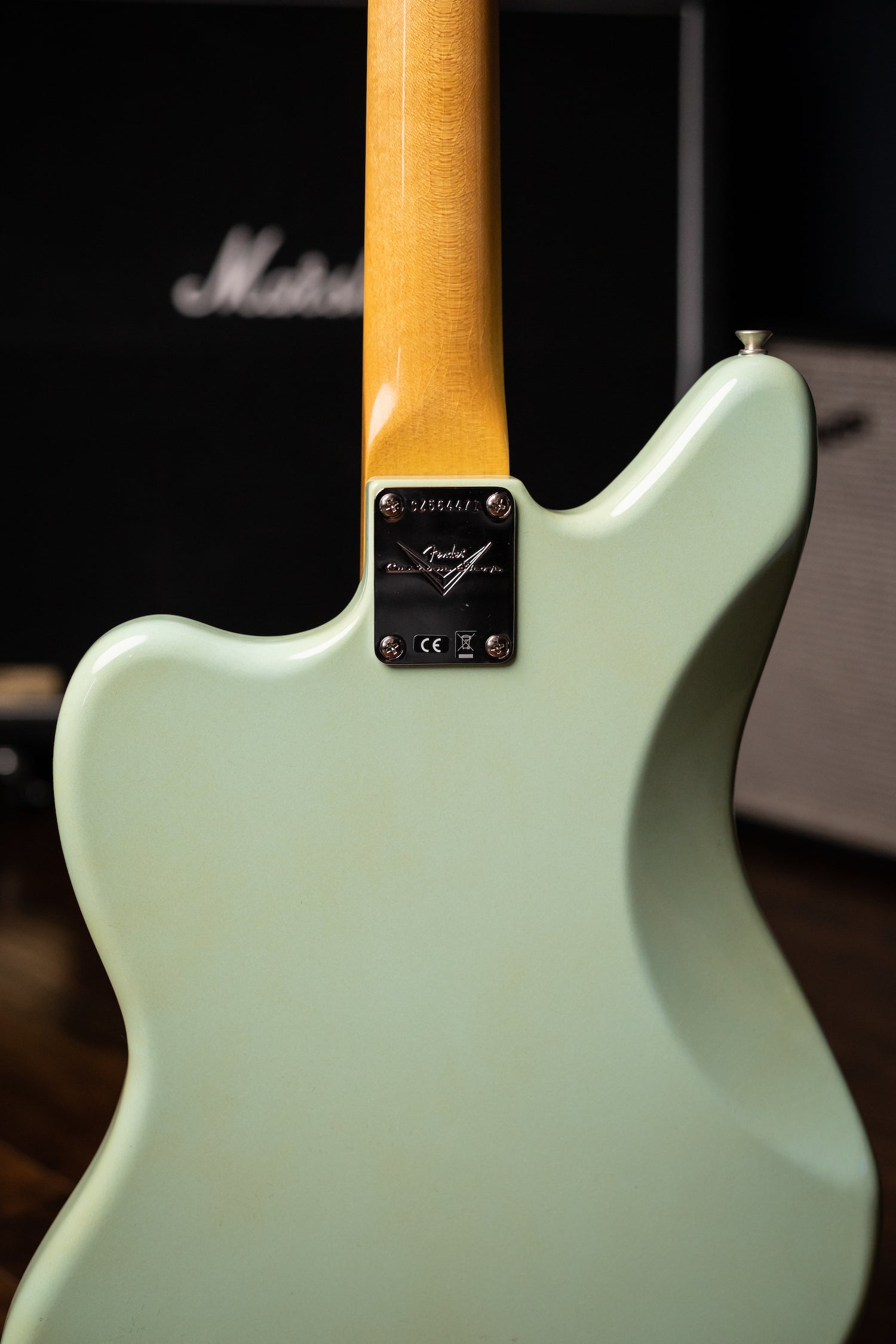 Used 2022 Fender Custom Shop '66 Jaguar Deluxe Closet Classic Electric Guitar - Aged Surf Green