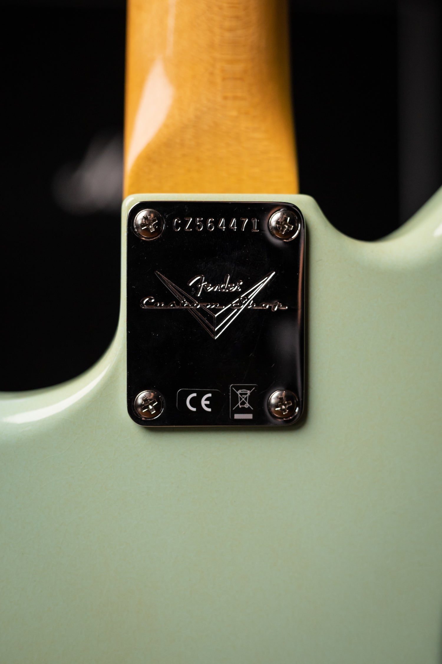 Used 2022 Fender Custom Shop '66 Jaguar Deluxe Closet Classic Electric Guitar - Aged Surf Green