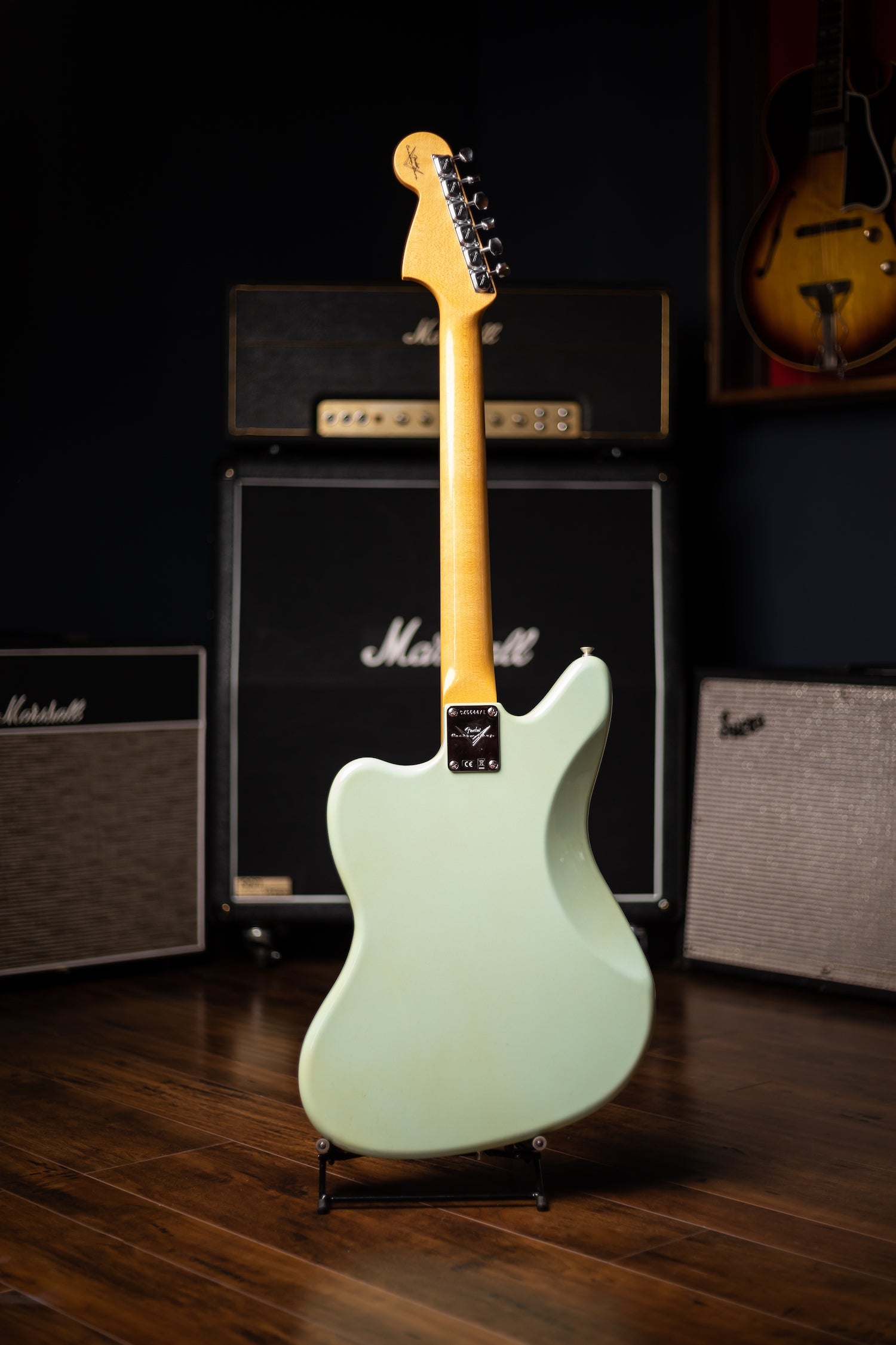 Used 2022 Fender Custom Shop '66 Jaguar Deluxe Closet Classic Electric Guitar - Aged Surf Green