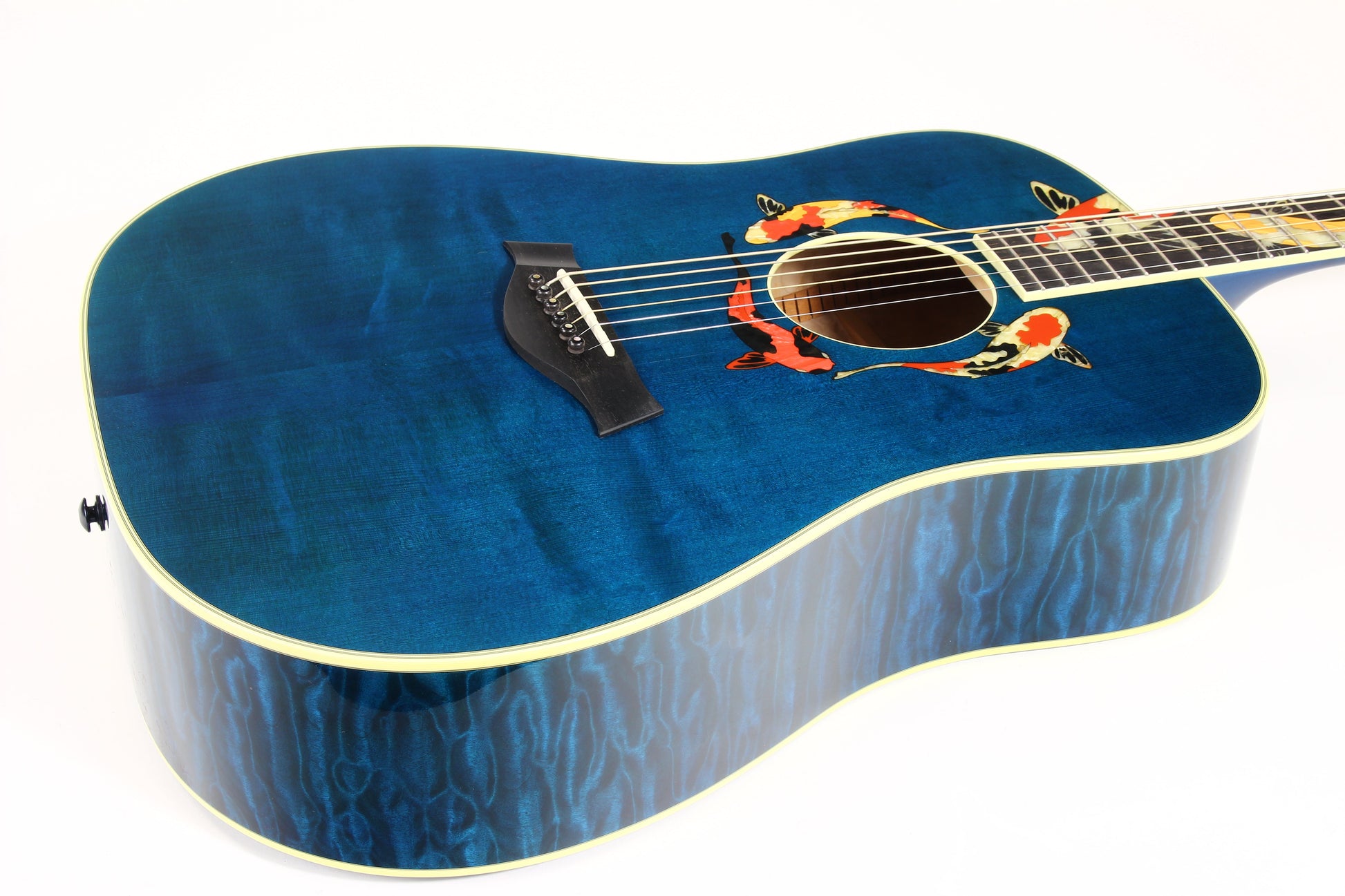 2000 TAYLOR SWIFT KOI Fish Living Jewels Aqua Blue GSLJ Dreadnought Acoustic Guitar Bearclaw Quilt - UNPLAYED!!!