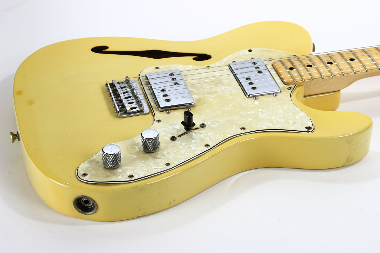 RARE 1972 Fender Telecaster Thinline See Through Blonde Finish - Series II 1970's Tele, Deluxe, Custom, Wide-Range Humbuckers!