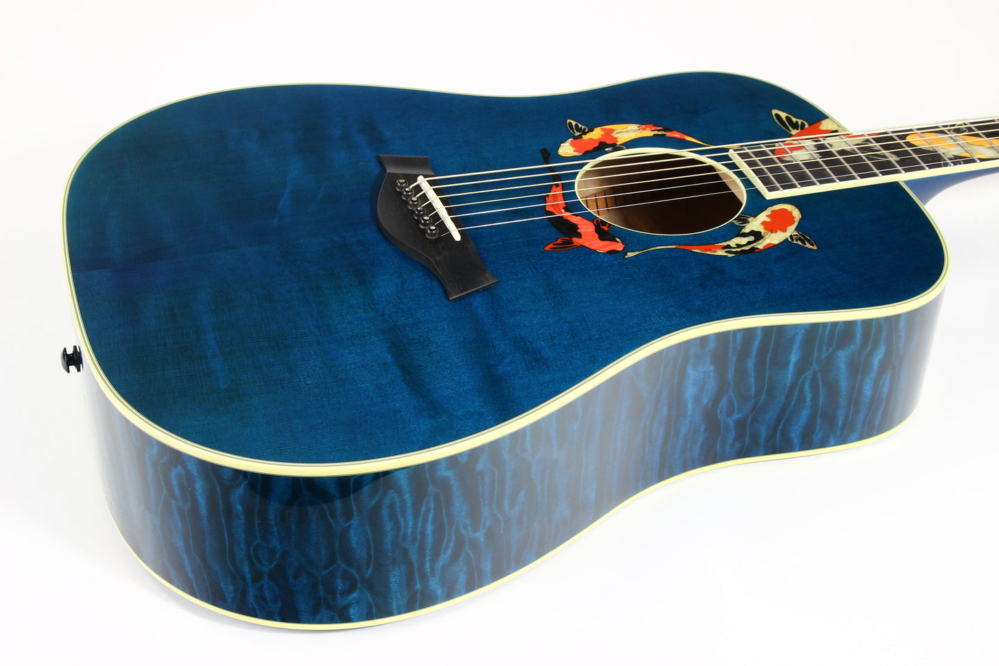 2000 TAYLOR SWIFT KOI Fish Living Jewels Aqua Blue GSLJ Dreadnought Acoustic Guitar Bearclaw Quilt - UNPLAYED!!!