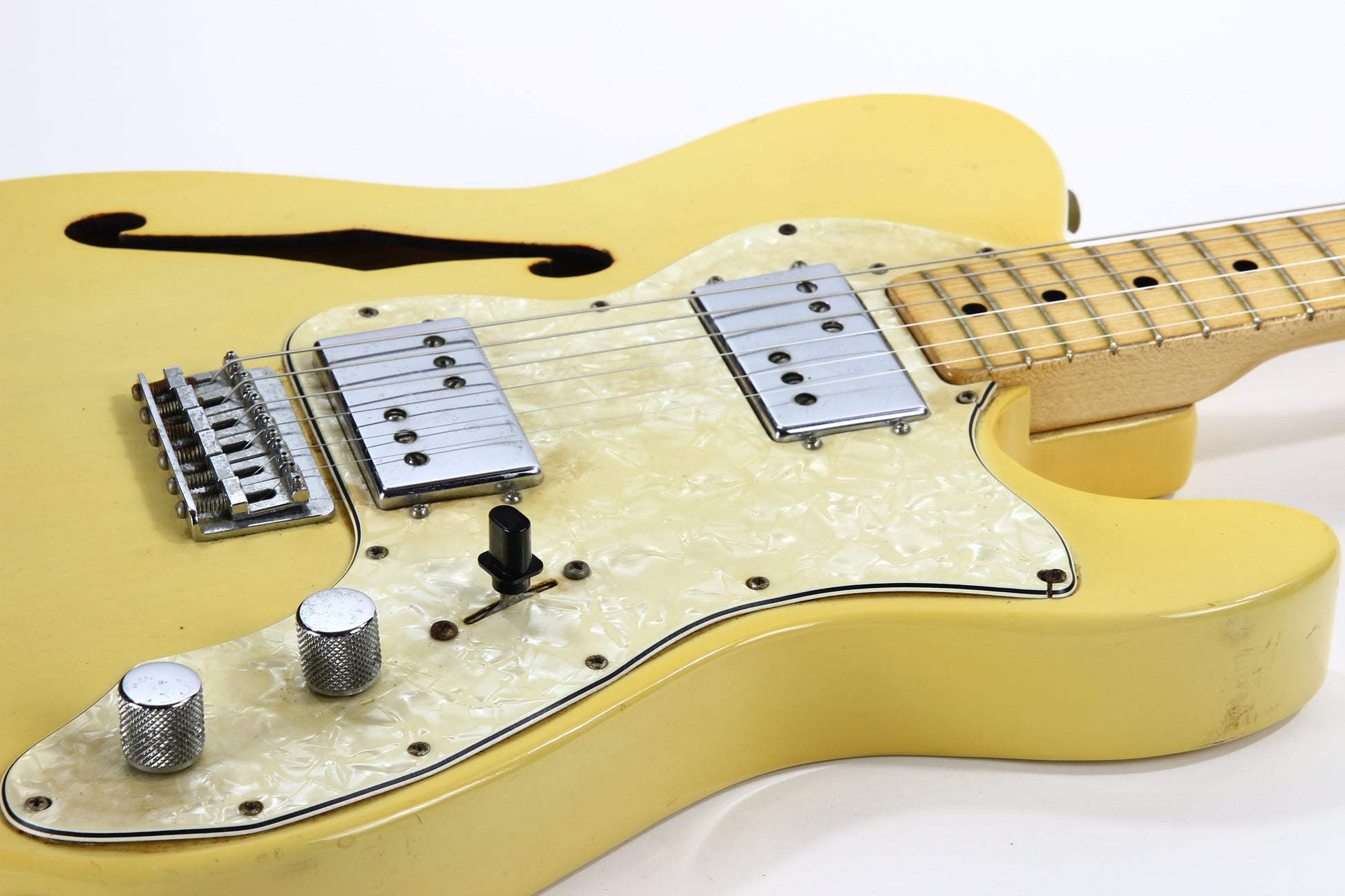 RARE 1972 Fender Telecaster Thinline See Through Blonde Finish - Series II 1970's Tele, Deluxe, Custom, Wide-Range Humbuckers!