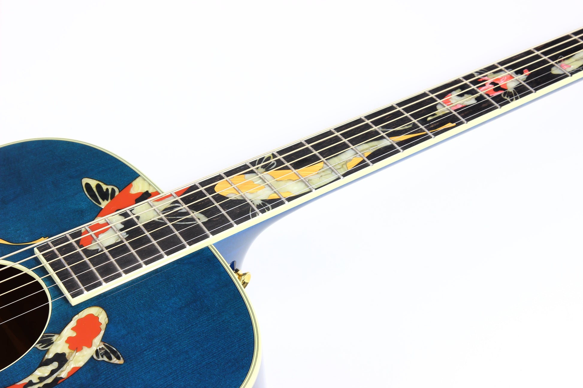 2000 TAYLOR SWIFT KOI Fish Living Jewels Aqua Blue GSLJ Dreadnought Acoustic Guitar Bearclaw Quilt - UNPLAYED!!!