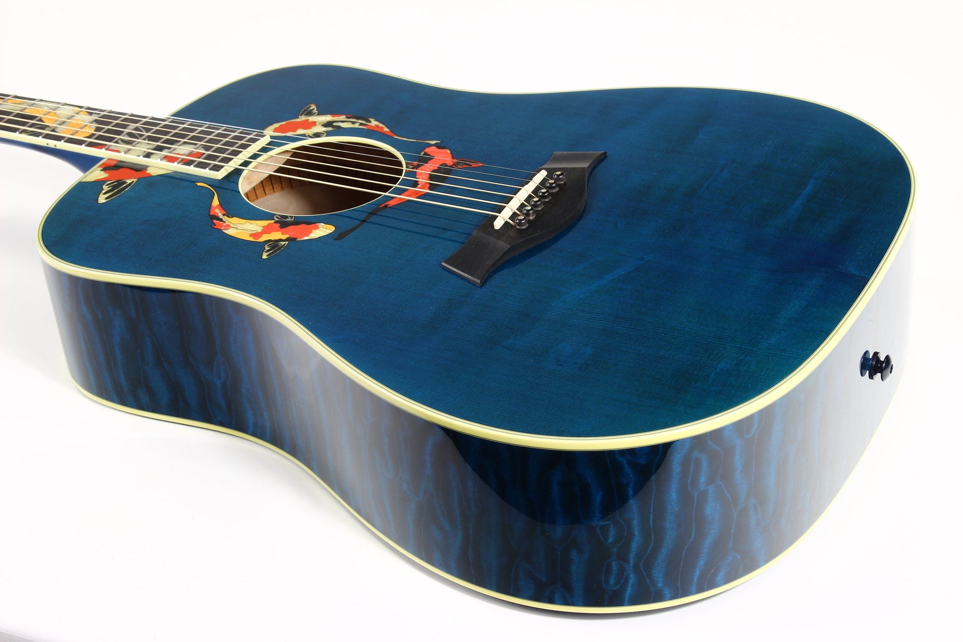 2000 TAYLOR SWIFT KOI Fish Living Jewels Aqua Blue GSLJ Dreadnought Acoustic Guitar Bearclaw Quilt - UNPLAYED!!!