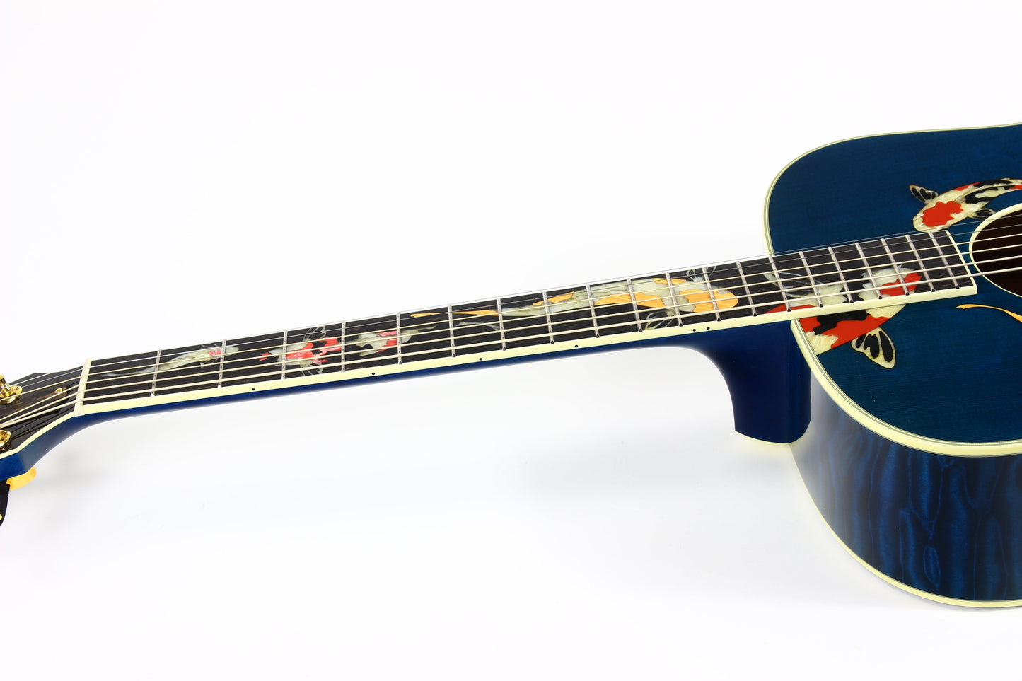 2000 TAYLOR SWIFT KOI Fish Living Jewels Aqua Blue GSLJ Dreadnought Acoustic Guitar Bearclaw Quilt - UNPLAYED!!!