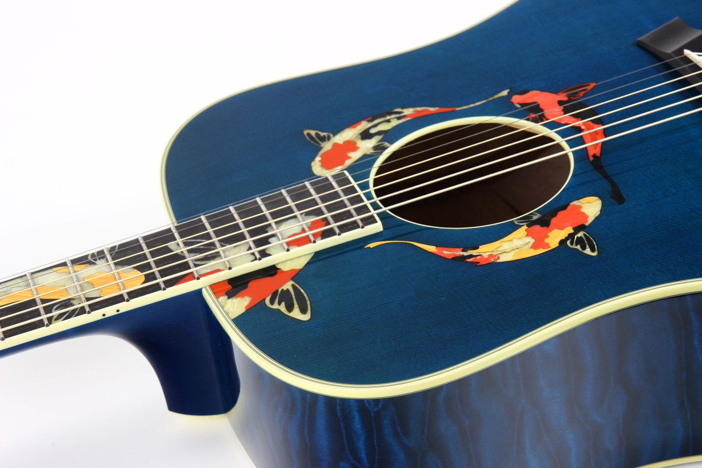 2000 TAYLOR SWIFT KOI Fish Living Jewels Aqua Blue GSLJ Dreadnought Acoustic Guitar Bearclaw Quilt - UNPLAYED!!!