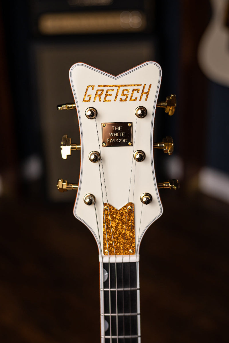Gretsch G6136T-59 Vintage Select Edition '59 Falcon Hollow Body with Bigsby TV Jones Electric Guitar - Vintage White