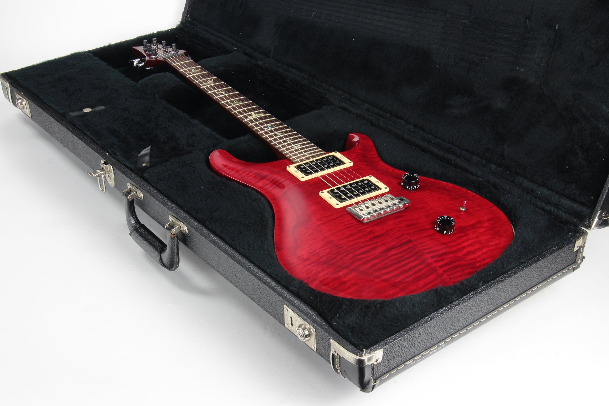 1987 PRS Custom 24 Guitar BRAZILIAN ROSEWOOD Paul Reed Smith - Scarlet Red, Bird Inlays