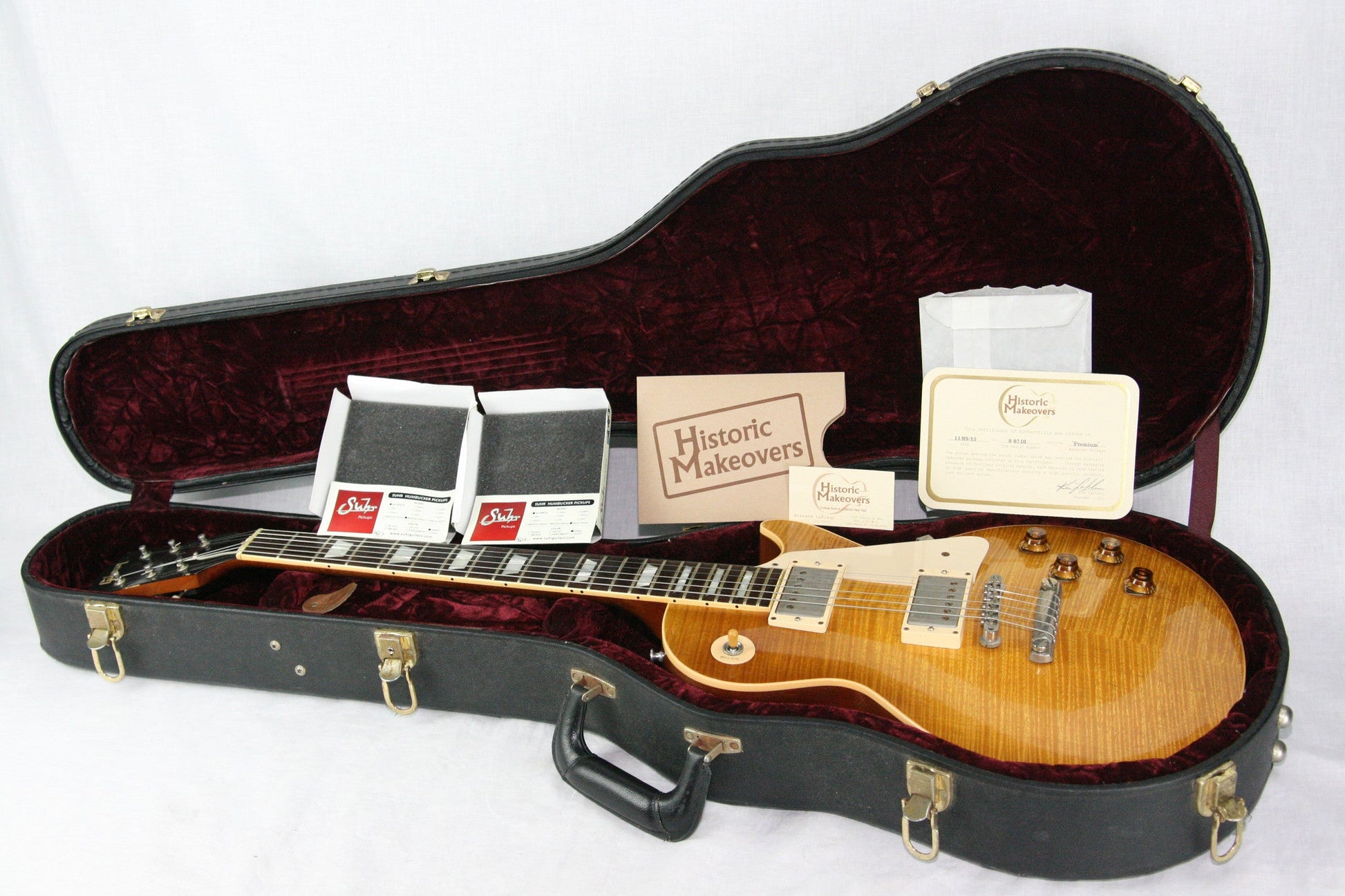 1959 Gibson HISTORIC MAKEOVERS Les Paul Reissue! BRAZILIAN ROSEWOOD Board! 2000 LP HM R9 59 Burst