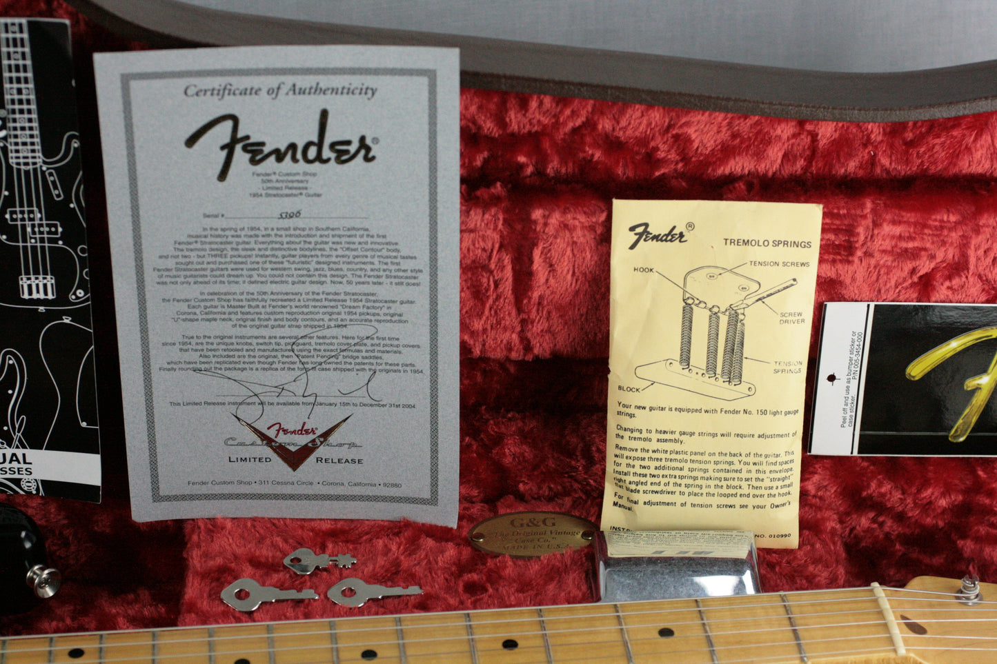2004 Fender JOHN ENGLISH Masterbuilt '54 Stratocaster 50th Anniversary Custom Shop Strat 1954