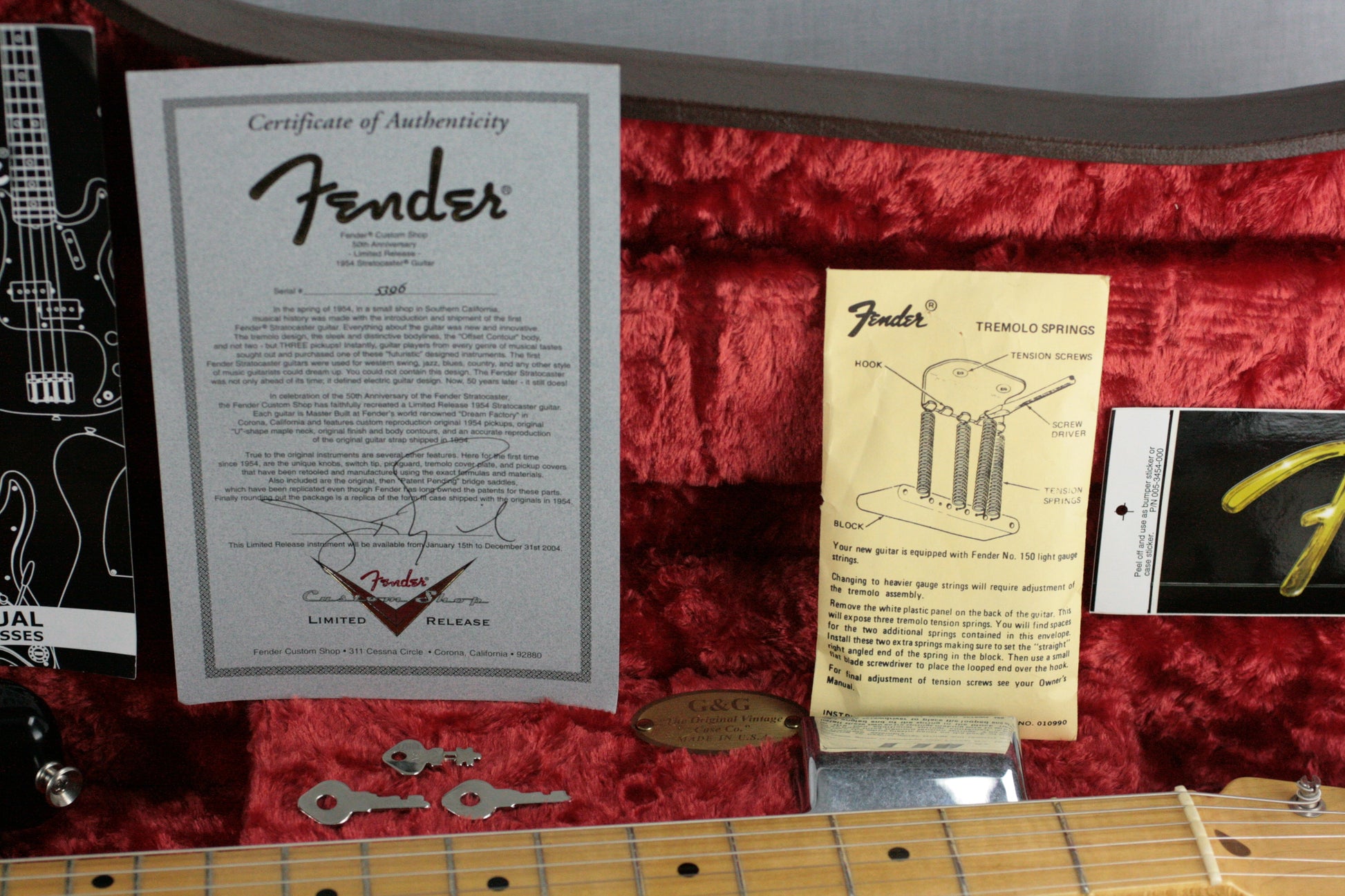 2004 Fender JOHN ENGLISH Masterbuilt '54 Stratocaster 50th Anniversary Custom Shop Strat 1954