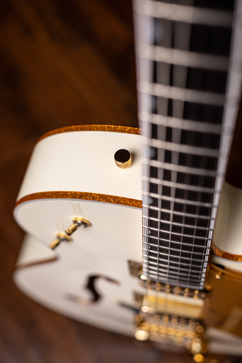 Gretsch G6136T-59 Vintage Select Edition '59 Falcon Hollow Body with Bigsby TV Jones Electric Guitar - Vintage White