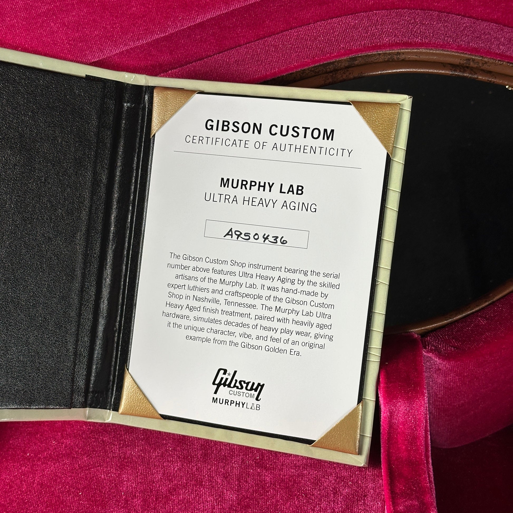 Gibson Custom 1959 ES-335 Reissue Ultra Heavy Aged Vintage Burst w/case A950436