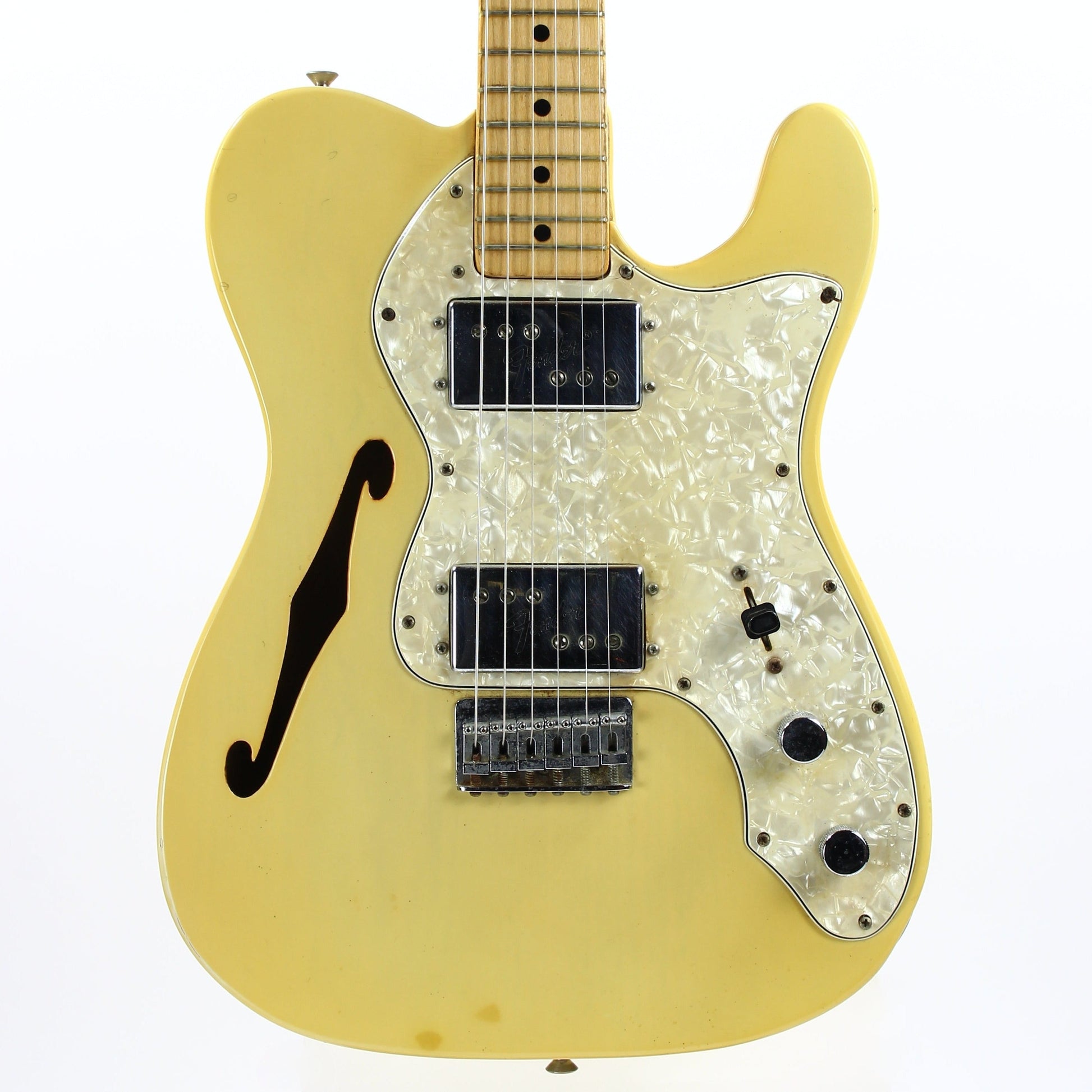 RARE 1972 Fender Telecaster Thinline See Through Blonde Finish - Series II 1970's Tele, Deluxe, Custom, Wide-Range Humbuckers!