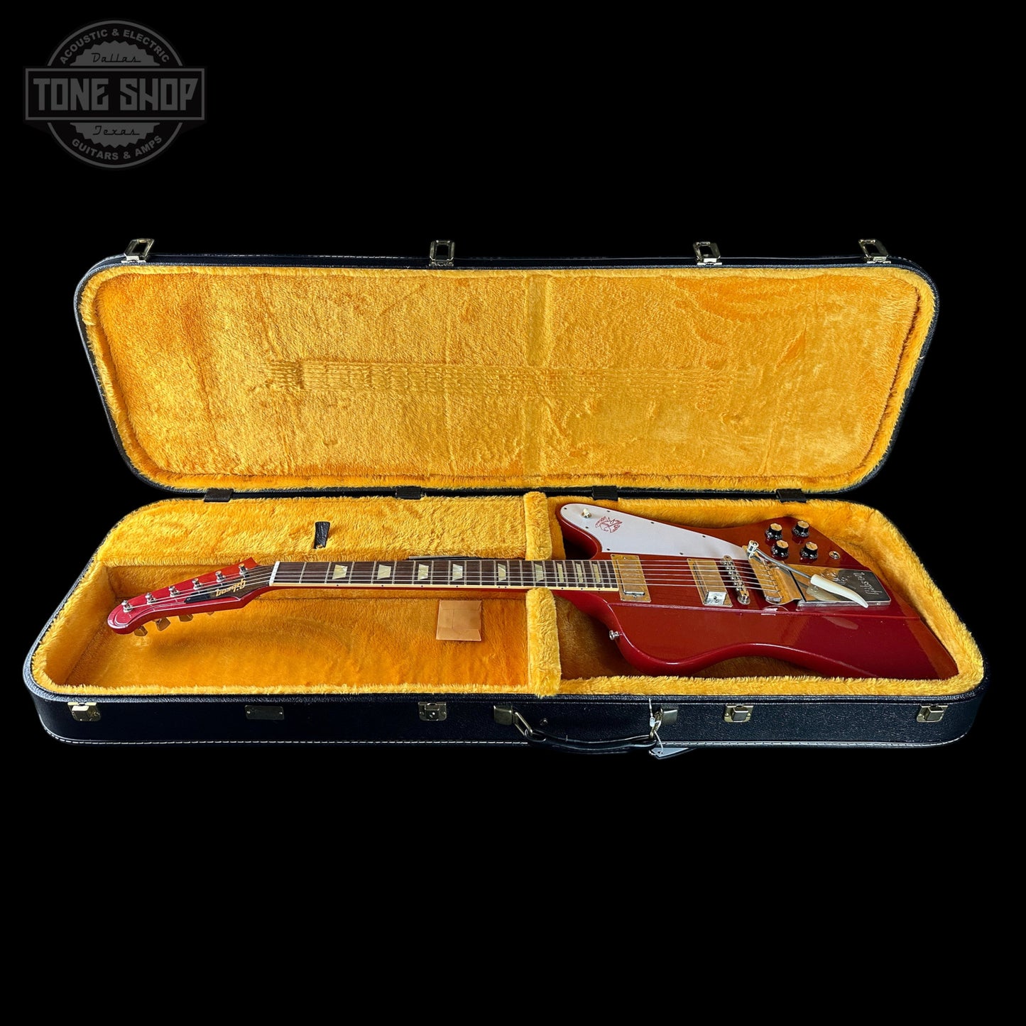 Gibson Custom 1963 Firebird V w/ Maestro Vibrola Light Aged Cardinal Red w/case 407013