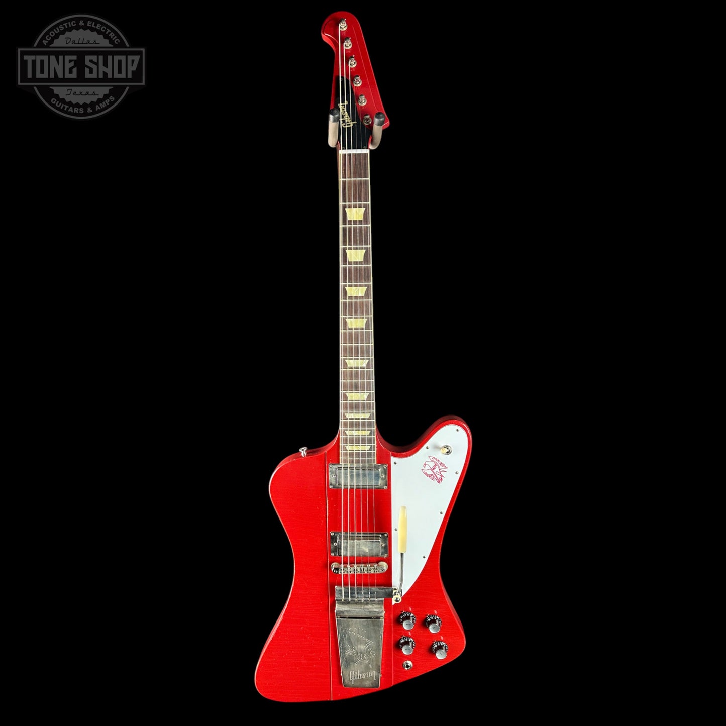 Gibson Custom 1963 Firebird V w/ Maestro Vibrola Light Aged Cardinal Red w/case 407013