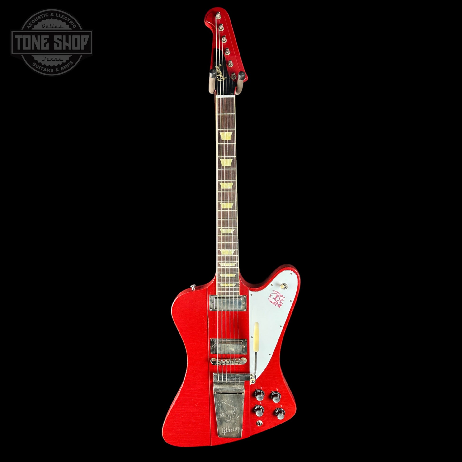 Gibson Custom 1963 Firebird V w/ Maestro Vibrola Light Aged Cardinal Red w/case 407013