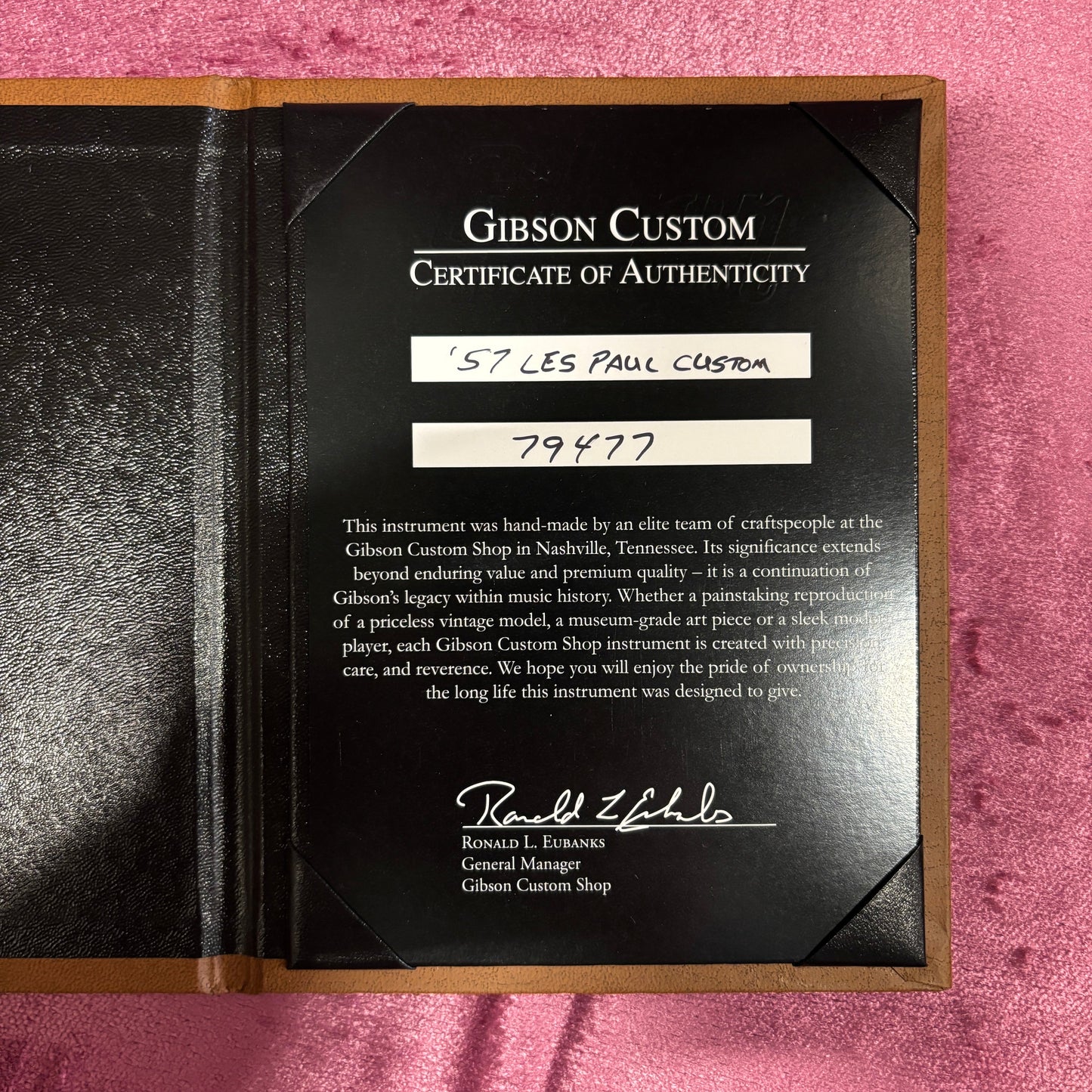 Gibson 1957 Les Paul Custom Reissue VOS - Ebony